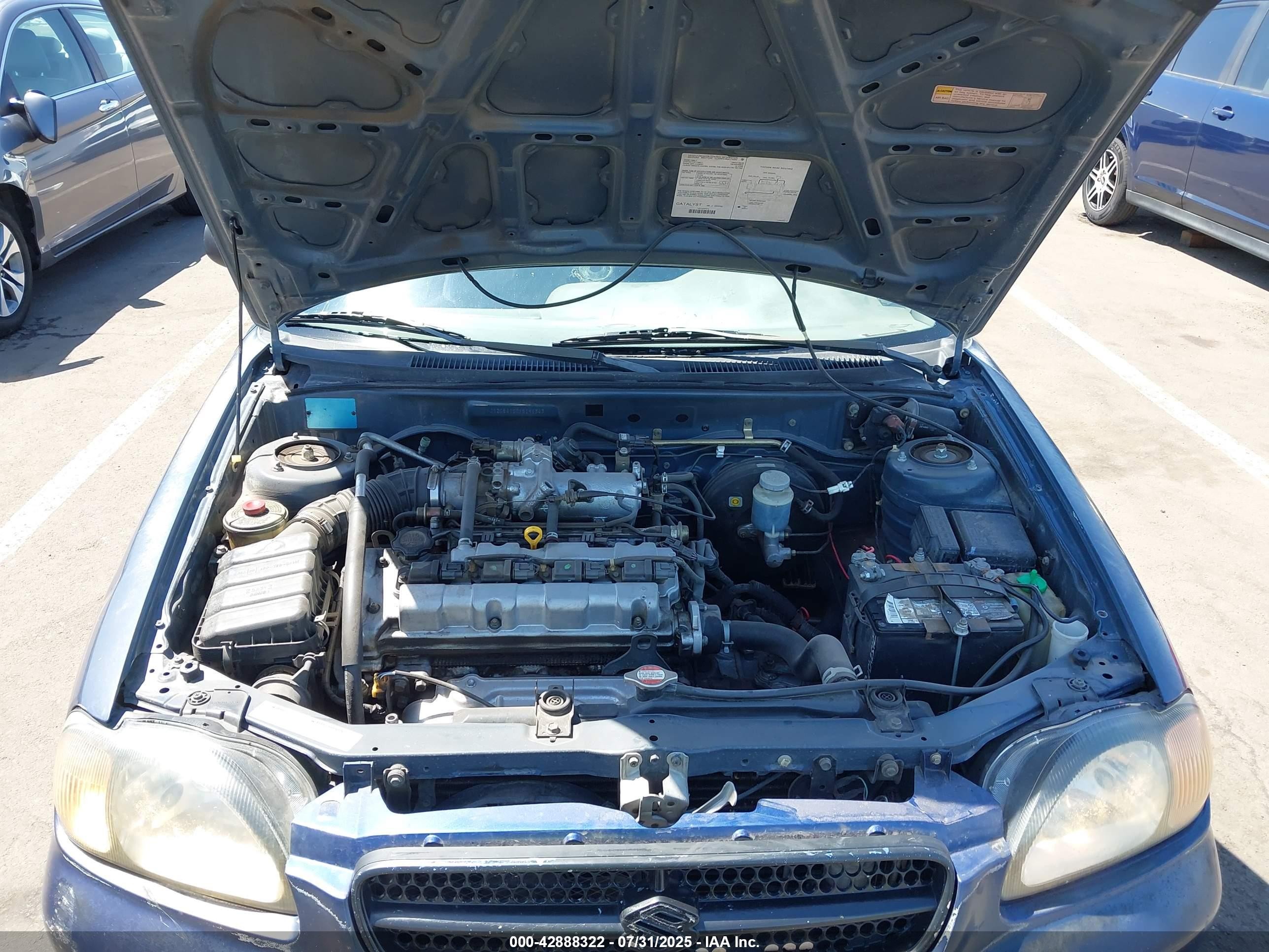 2000 Suzuki Esteem Gl 1.8/glx 1.8/glx+ Blue vin: JS2GB41S0Y5191343