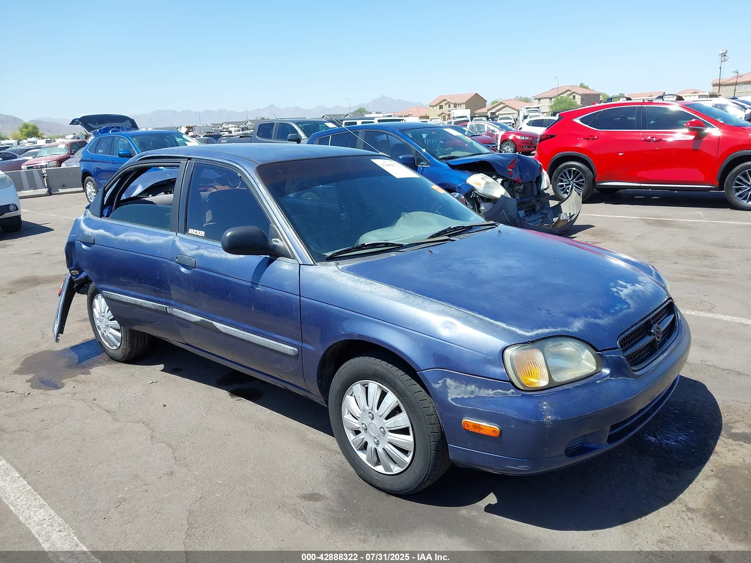 2000 Suzuki Esteem Gl 1.8/glx 1.8/glx+ Blue vin: JS2GB41S0Y5191343