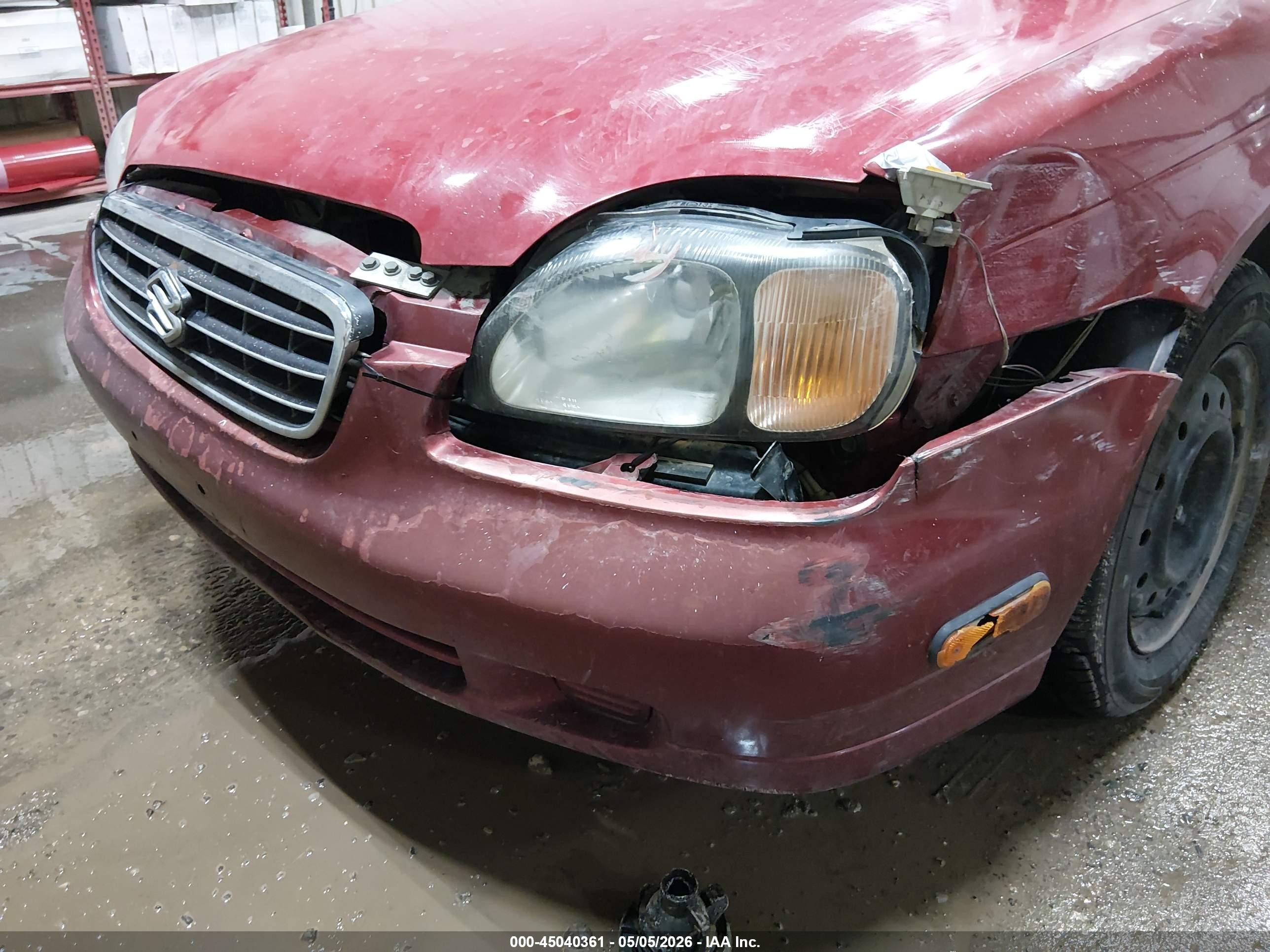 2001 Suzuki Esteem Gl/glx/glx+ Красный vin: JS2GB41S115201660