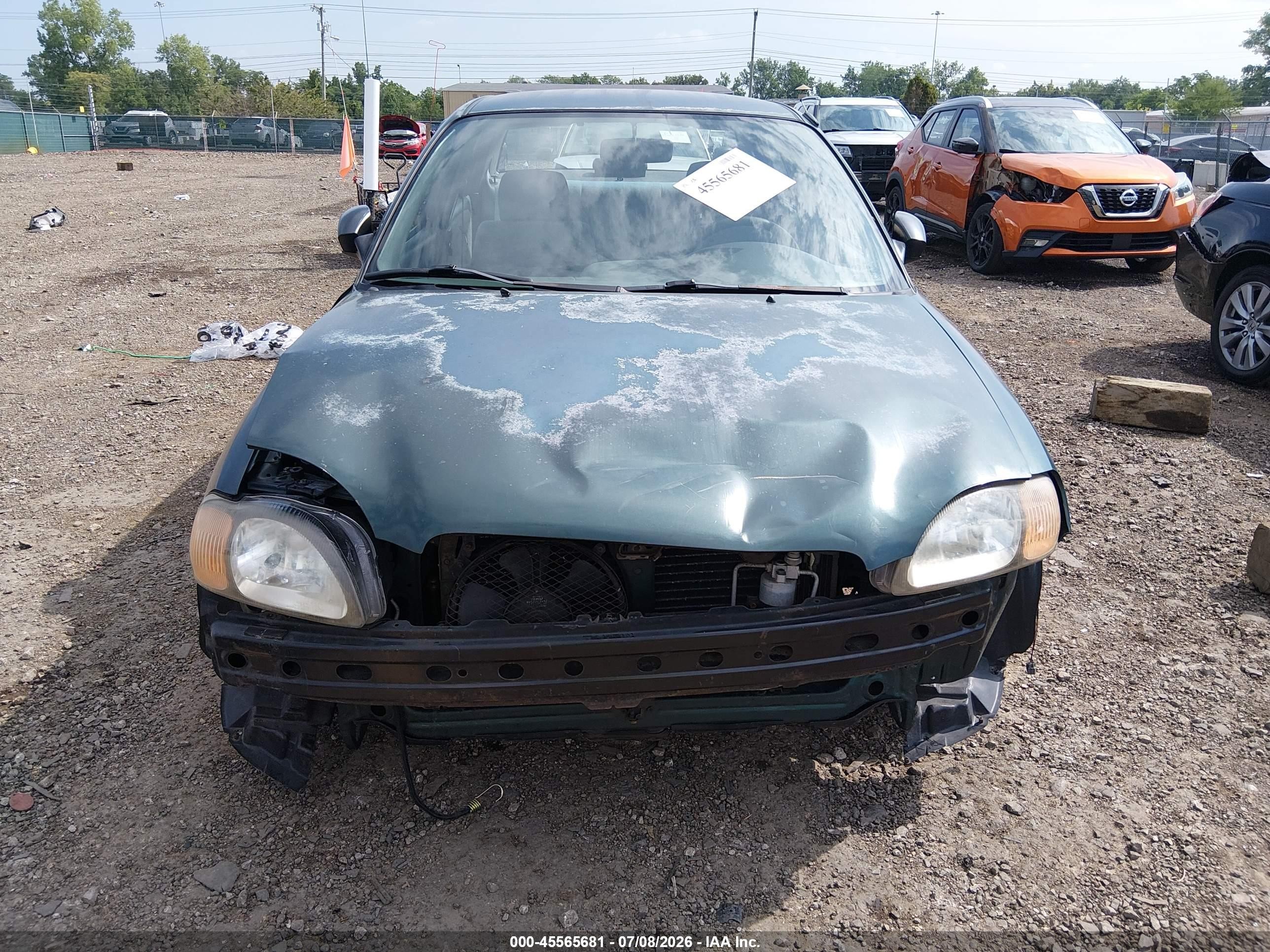 2001 Suzuki Esteem Gl/glx/glx+ Green vin: JS2GB41S815211439