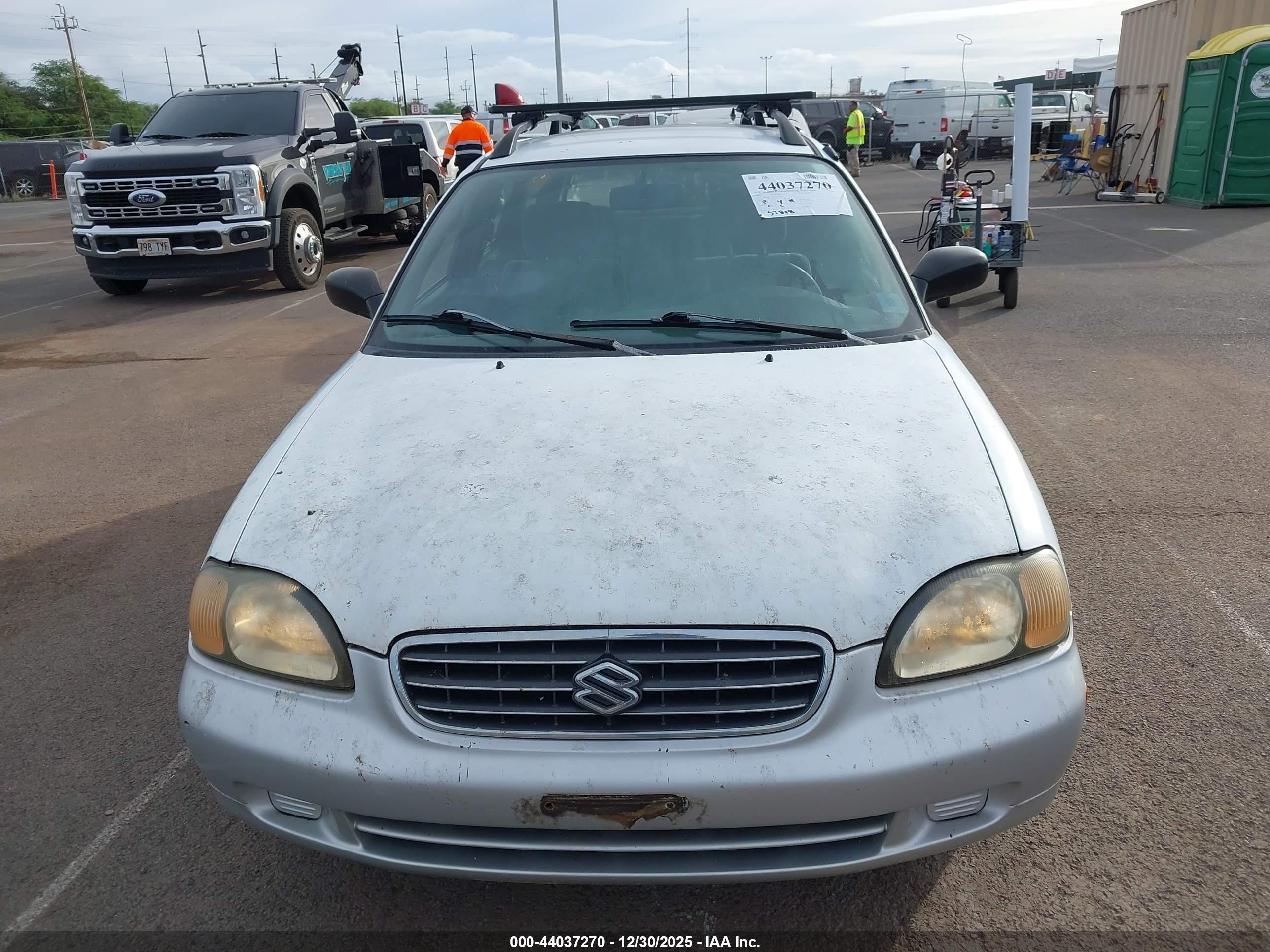 2001 Suzuki Esteem Gl/glx/glx+ White vin: JS2GB41W315201954