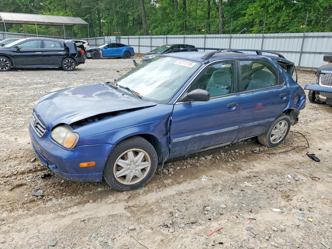 2001 Suzuki Esteem Gl Blue vin: JS2GB41W515206170