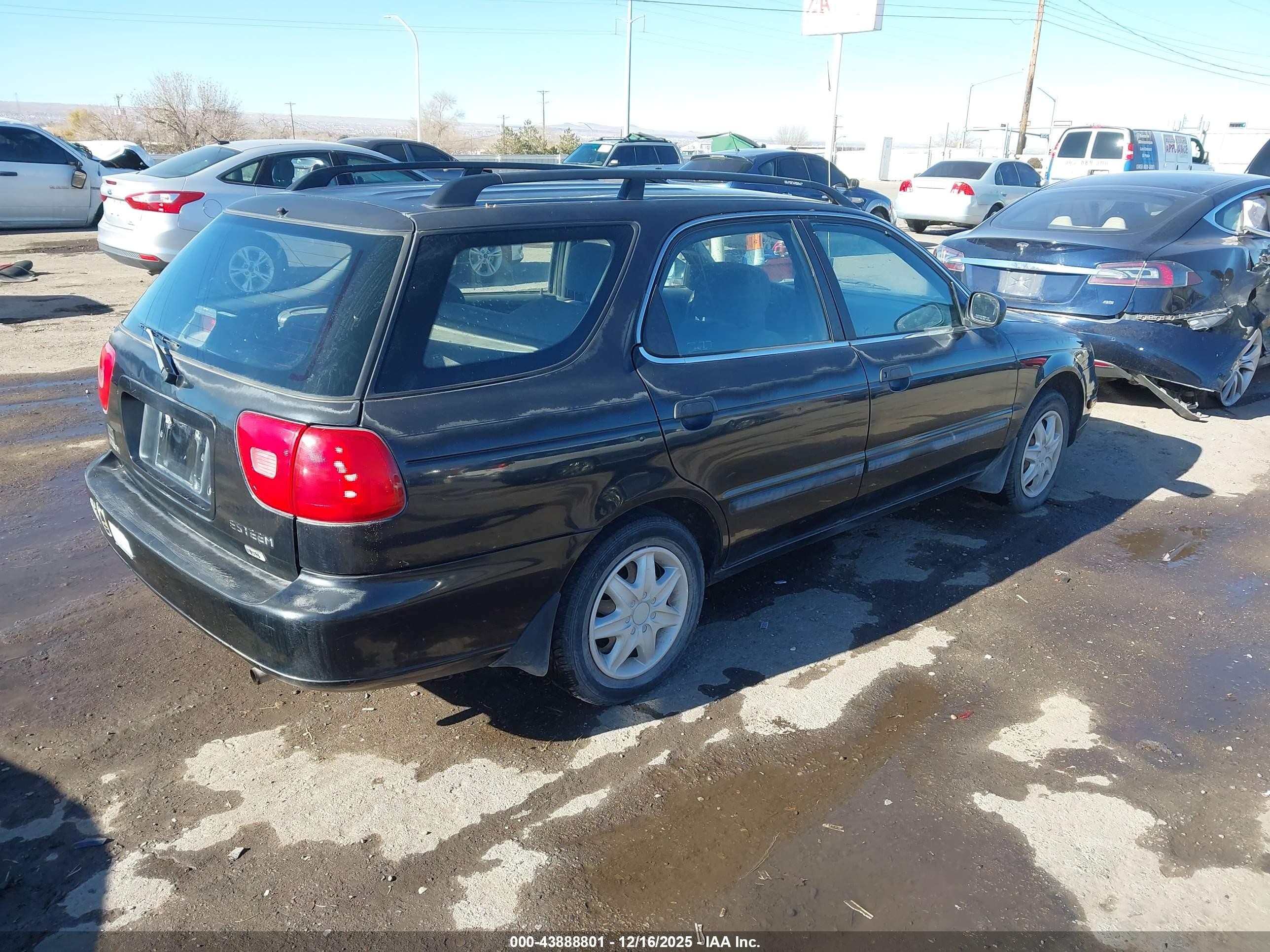 2000 Suzuki Esteem Gl/glx/glx+ Black vin: JS2GB41W5Y5180728