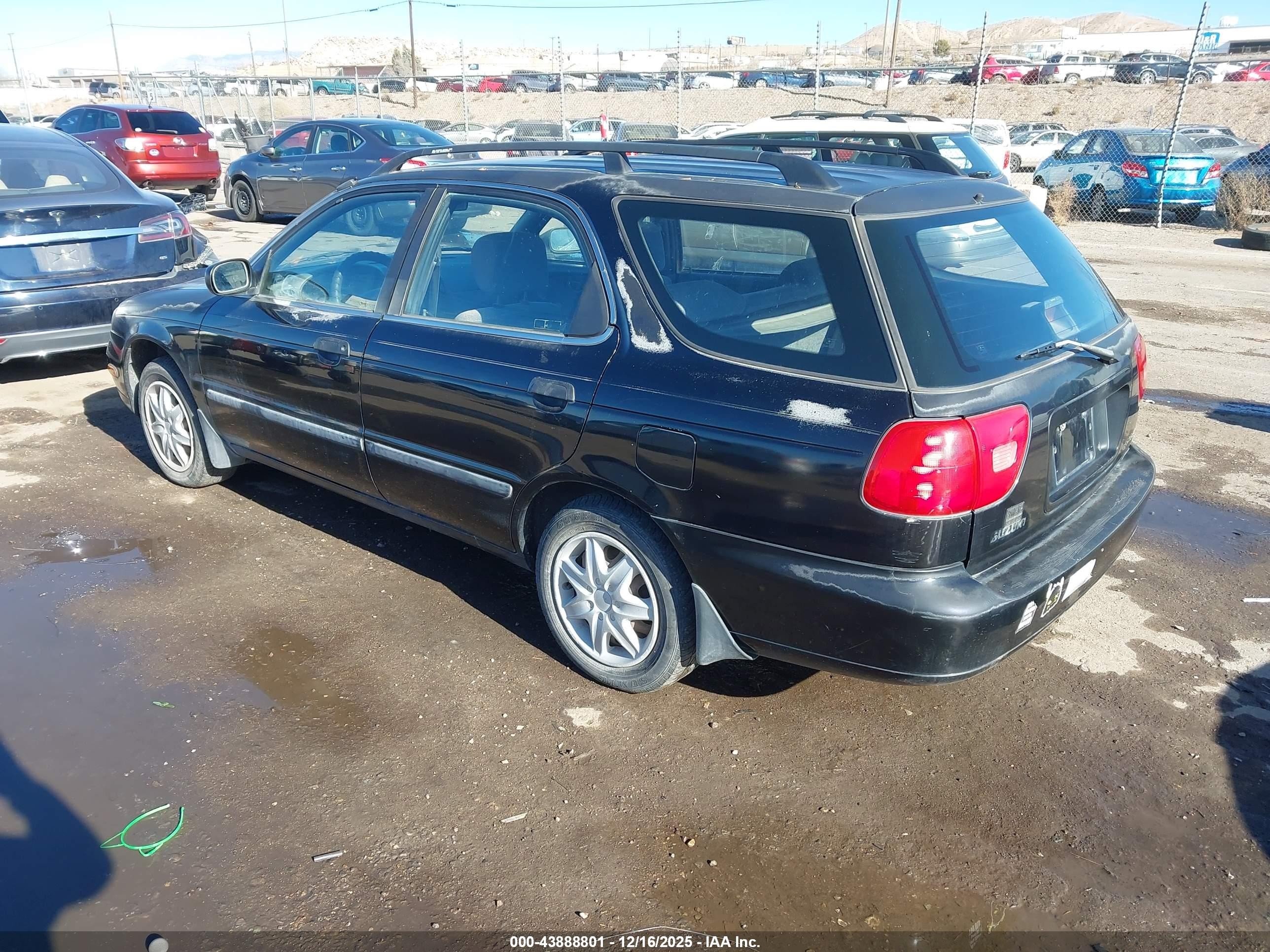 2000 Suzuki Esteem Gl/glx/glx+ Black vin: JS2GB41W5Y5180728