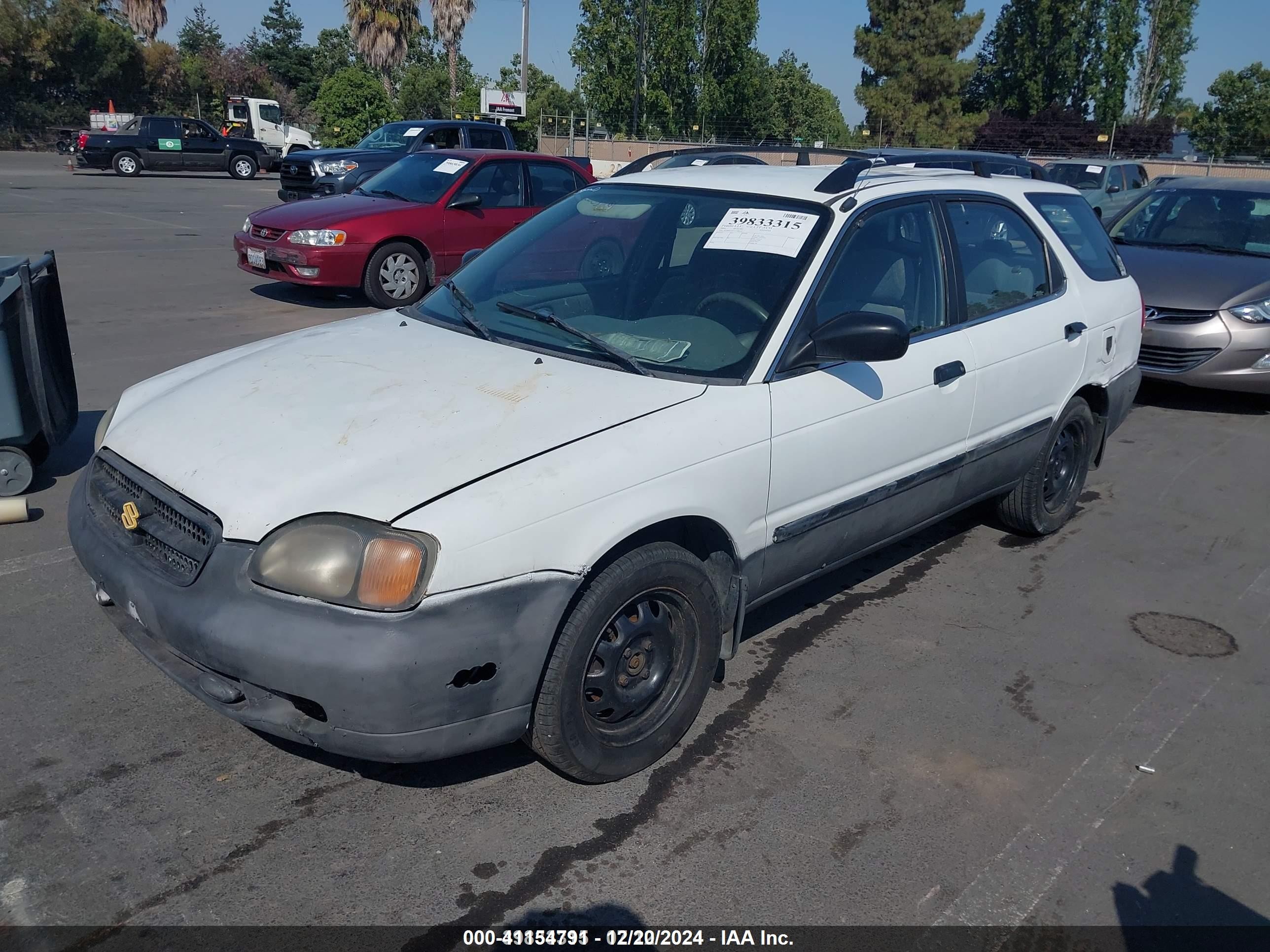 2000 Suzuki Esteem Gl/glx/glx+ White vin: JS2GB41W5Y5180745