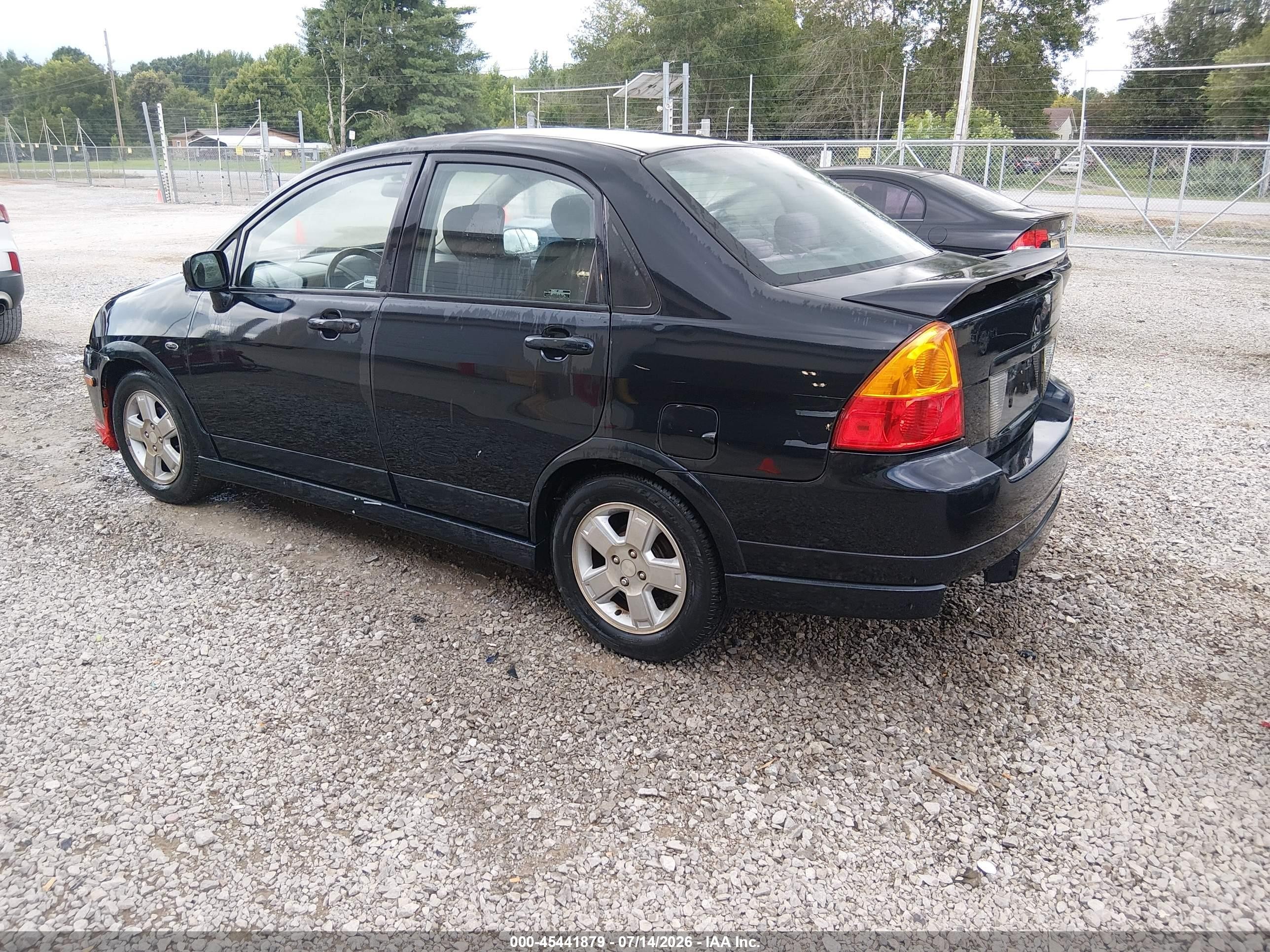 2003 Suzuki Aerio Gs/s Black vin: JS2RA41S435157944