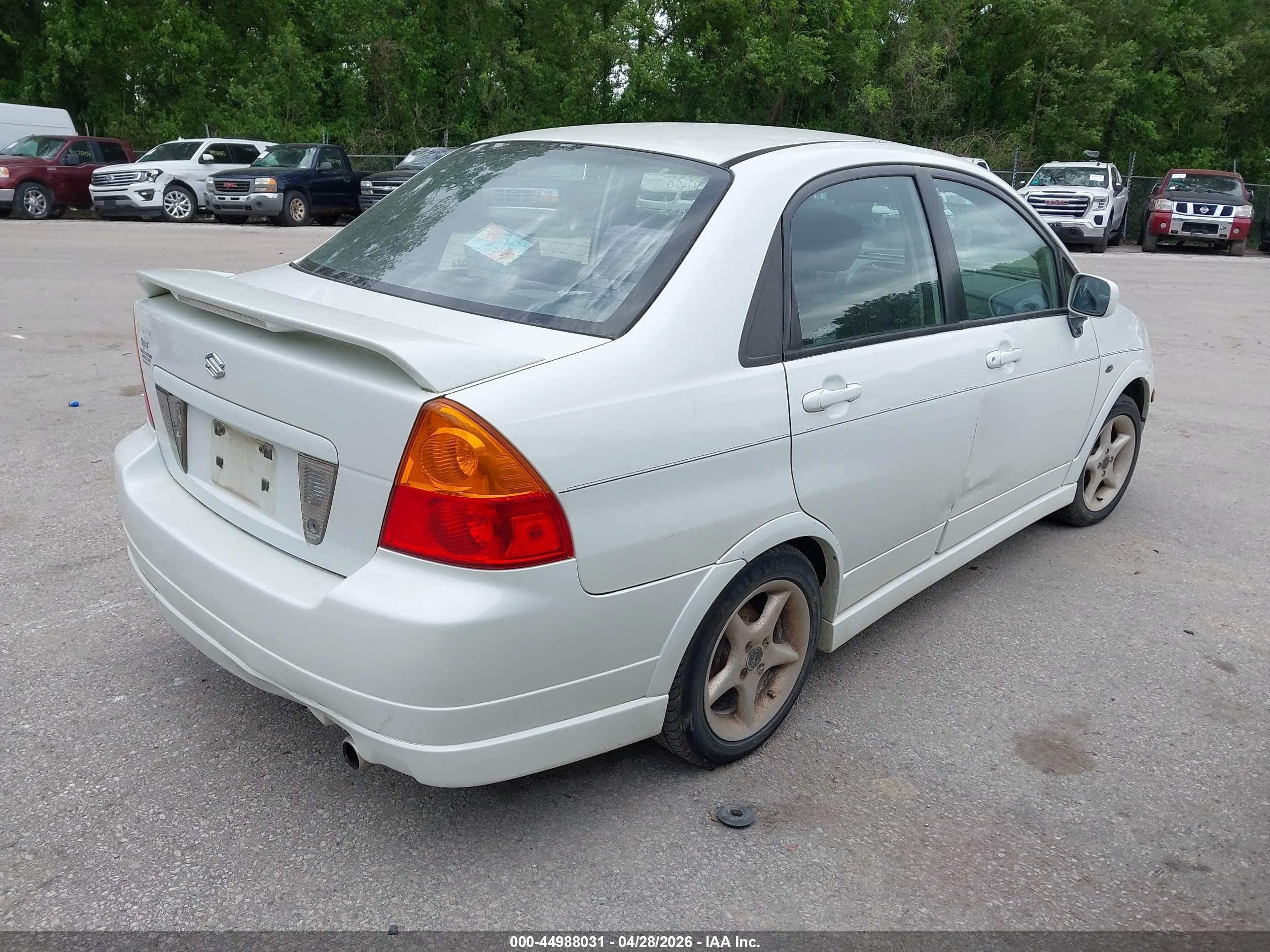 2003 Suzuki Aerio Gs/s White vin: JS2RA41S635155466