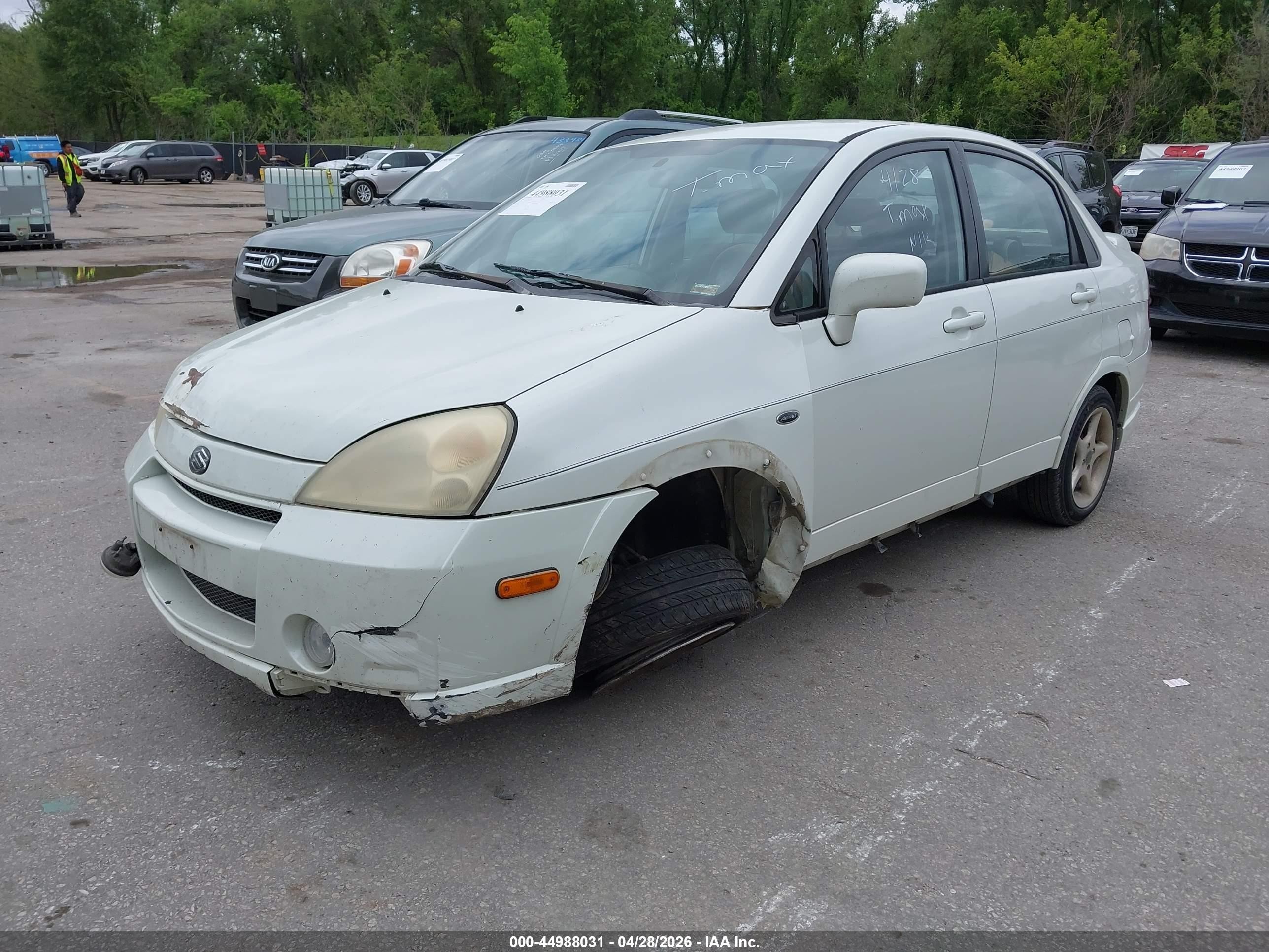 2003 Suzuki Aerio Gs/s White vin: JS2RA41S635155466