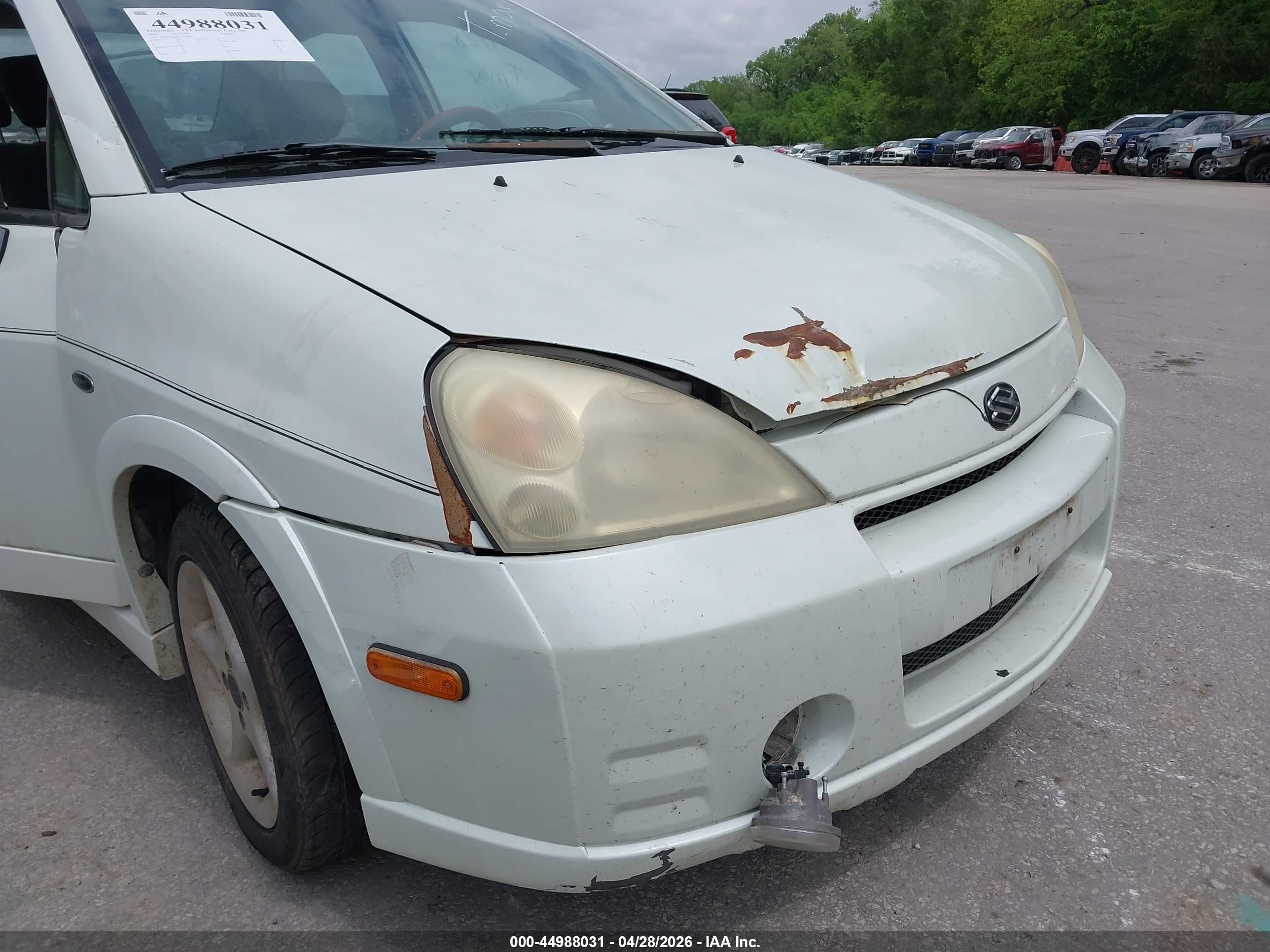 2003 Suzuki Aerio Gs/s White vin: JS2RA41S635155466
