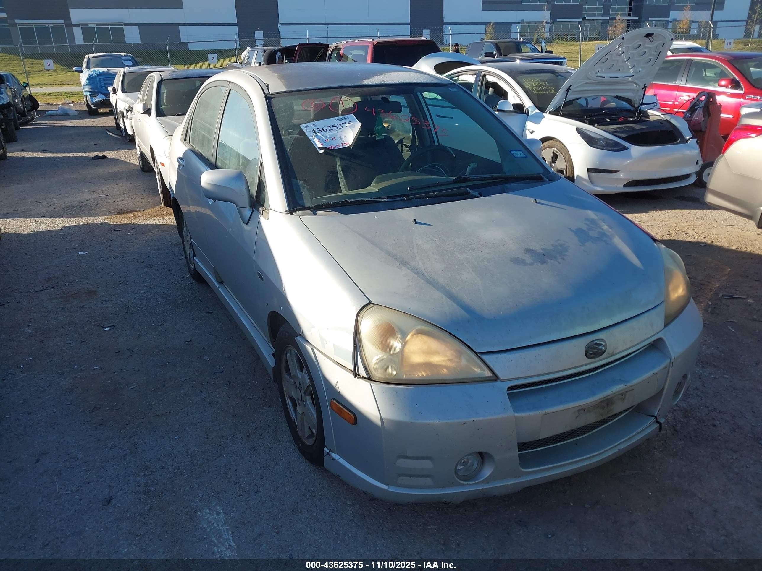 2002 Suzuki Aerio   Gray vin: JS2RA41S825104520