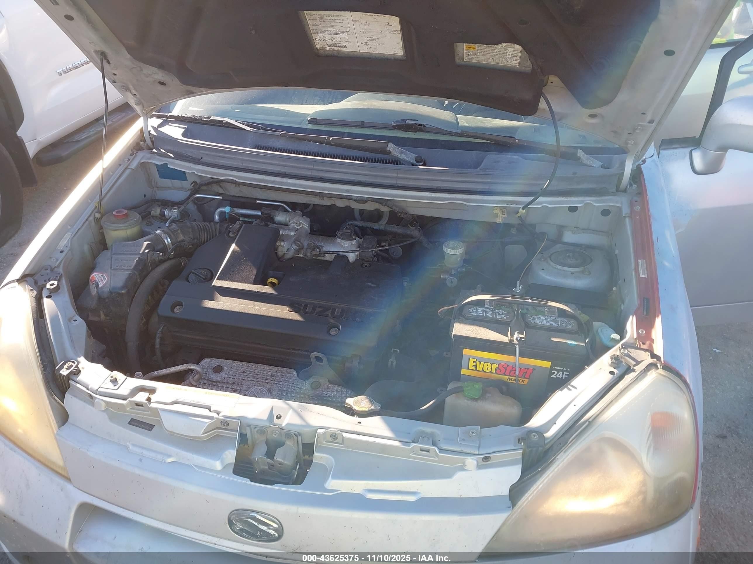 2002 Suzuki Aerio   Gray vin: JS2RA41S825104520