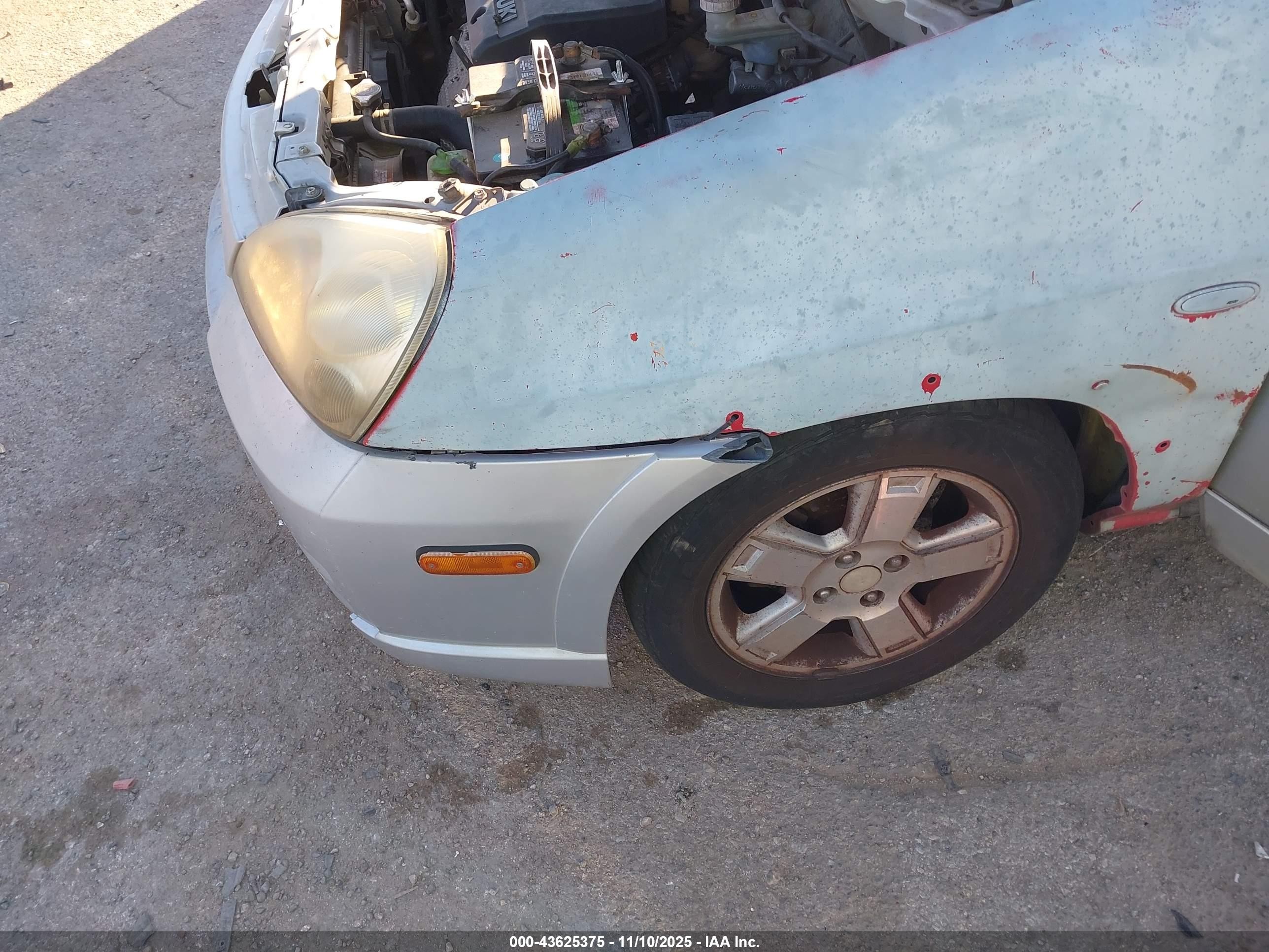 2002 Suzuki Aerio   Gray vin: JS2RA41S825104520