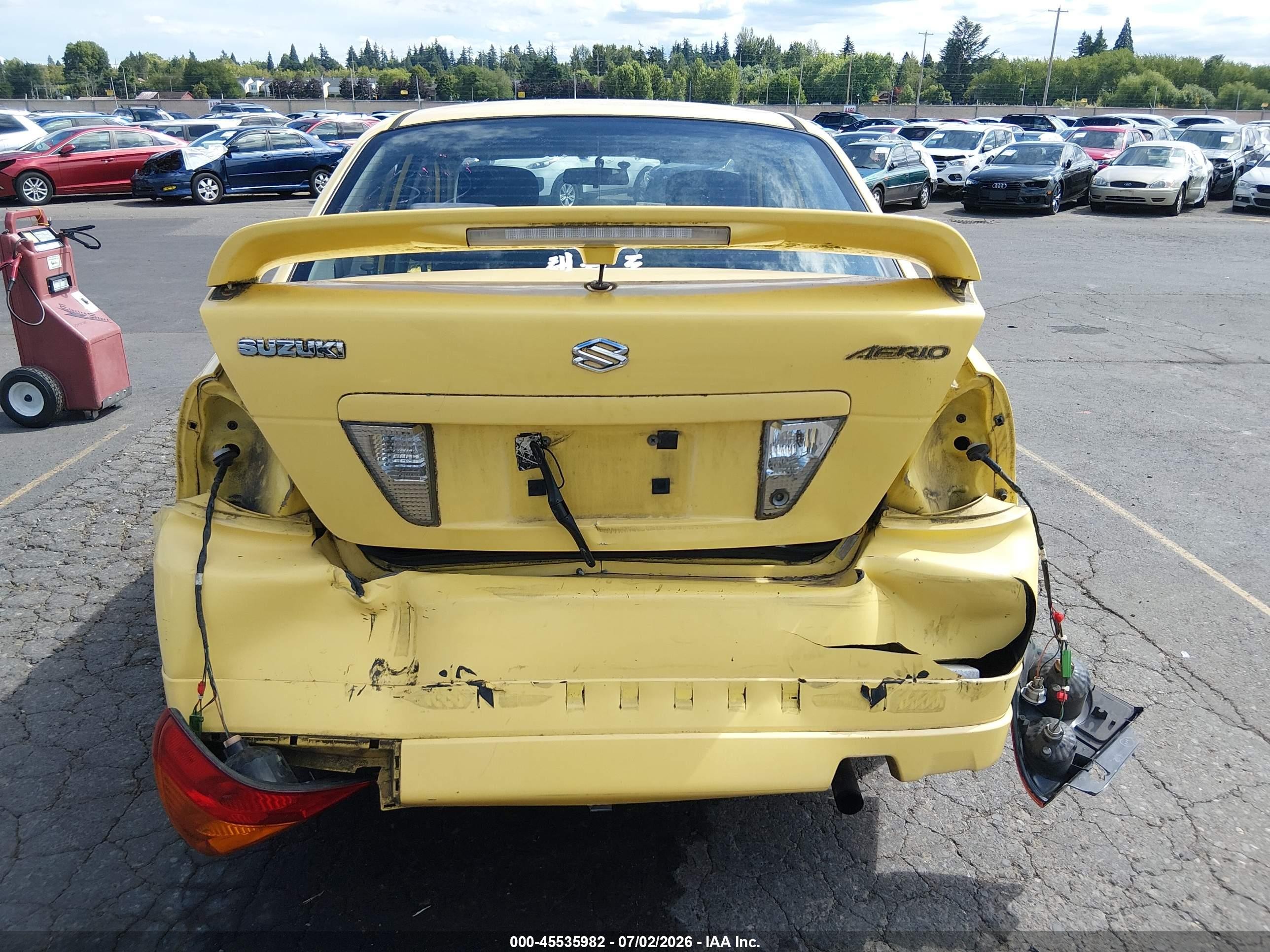 2003 Suzuki Aerio Gs/s Желтый vin: JS2RA41S935152545