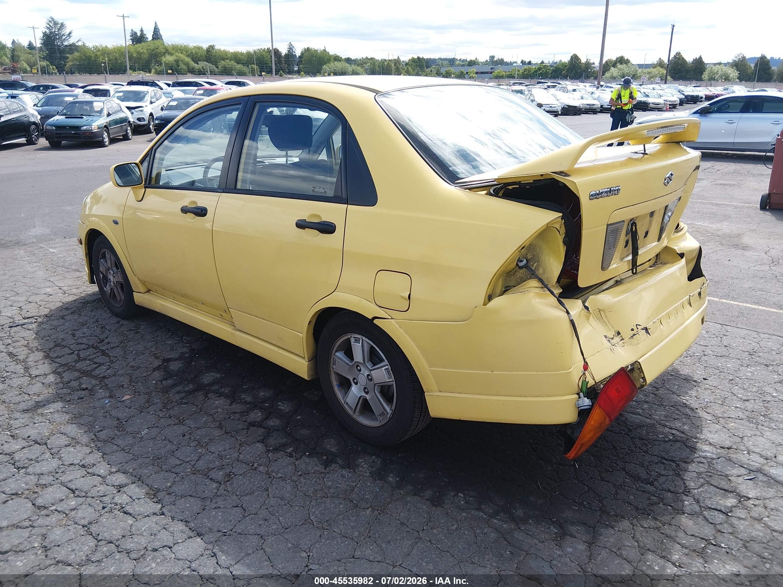 2003 Suzuki Aerio Gs/s Желтый vin: JS2RA41S935152545