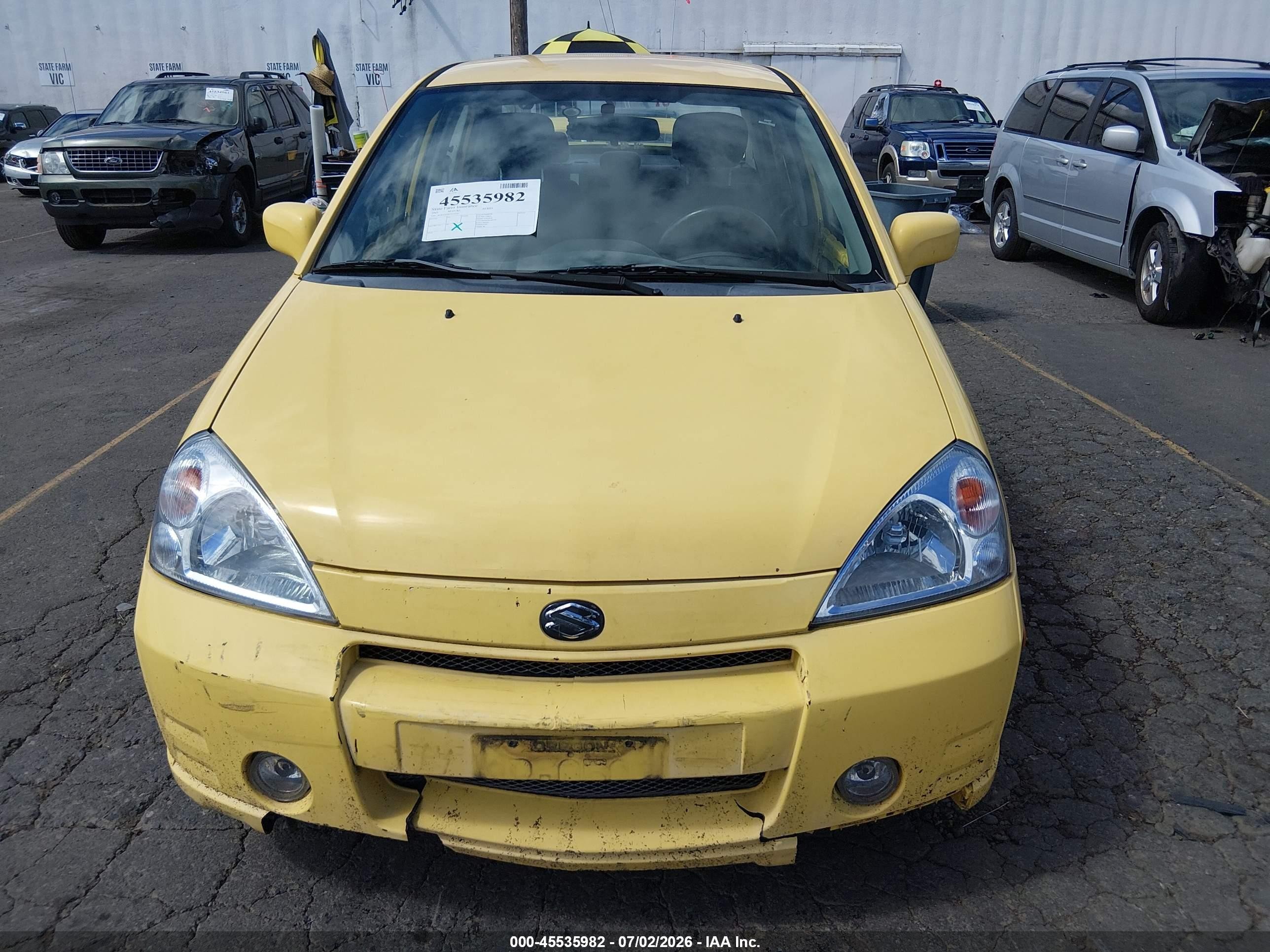 2003 Suzuki Aerio Gs/s Желтый vin: JS2RA41S935152545