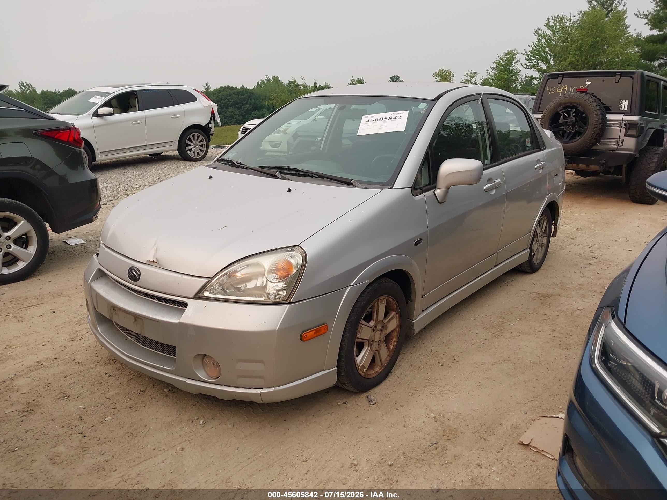 2003 Suzuki Aerio Gs/s Silver vin: JS2RA41S935154828