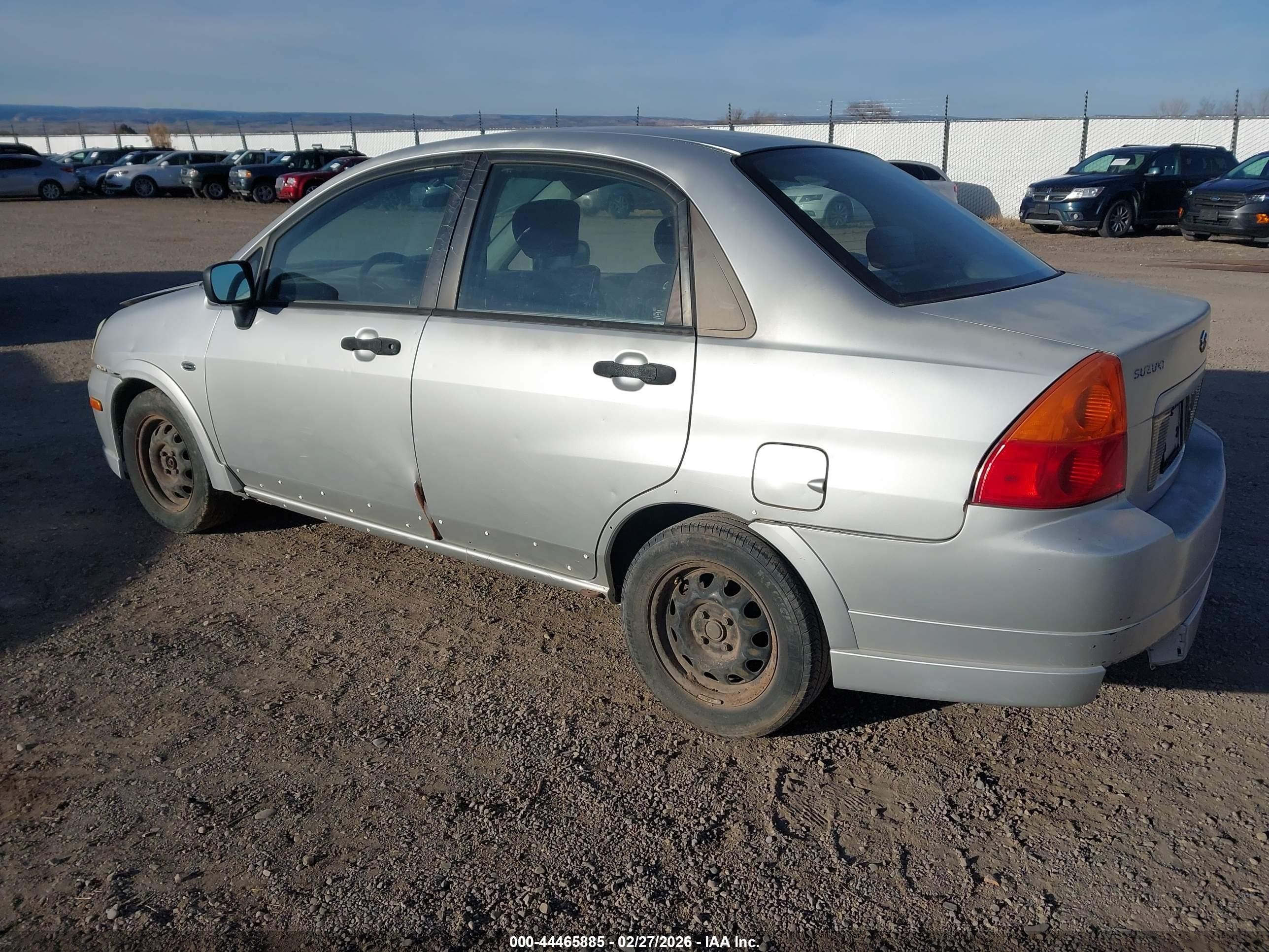 2003 Suzuki Aerio Gs/s Silver vin: JS2RA41SX35160105