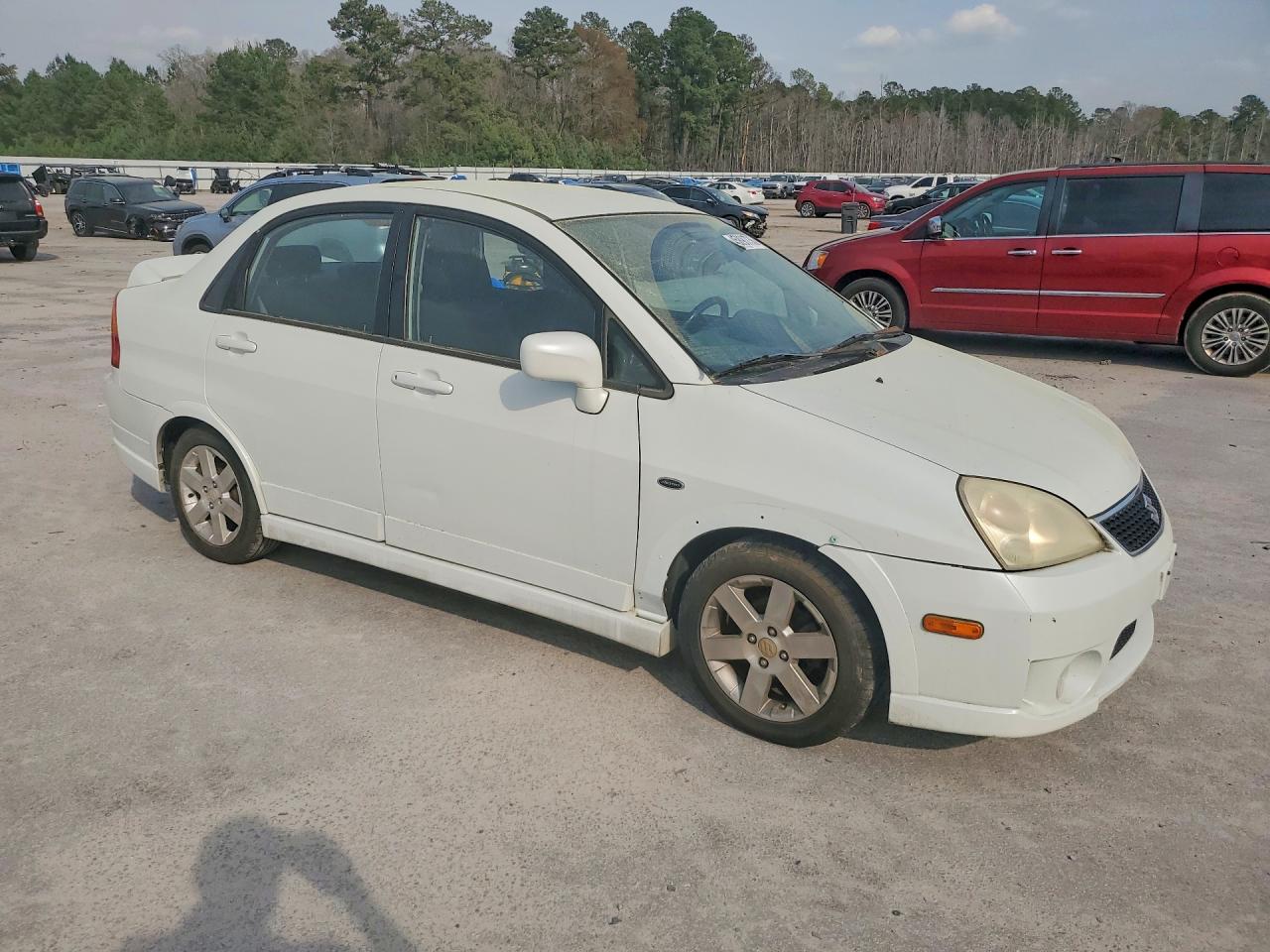 2005 Suzuki Aerio S White vin: JS2RA61S655250981