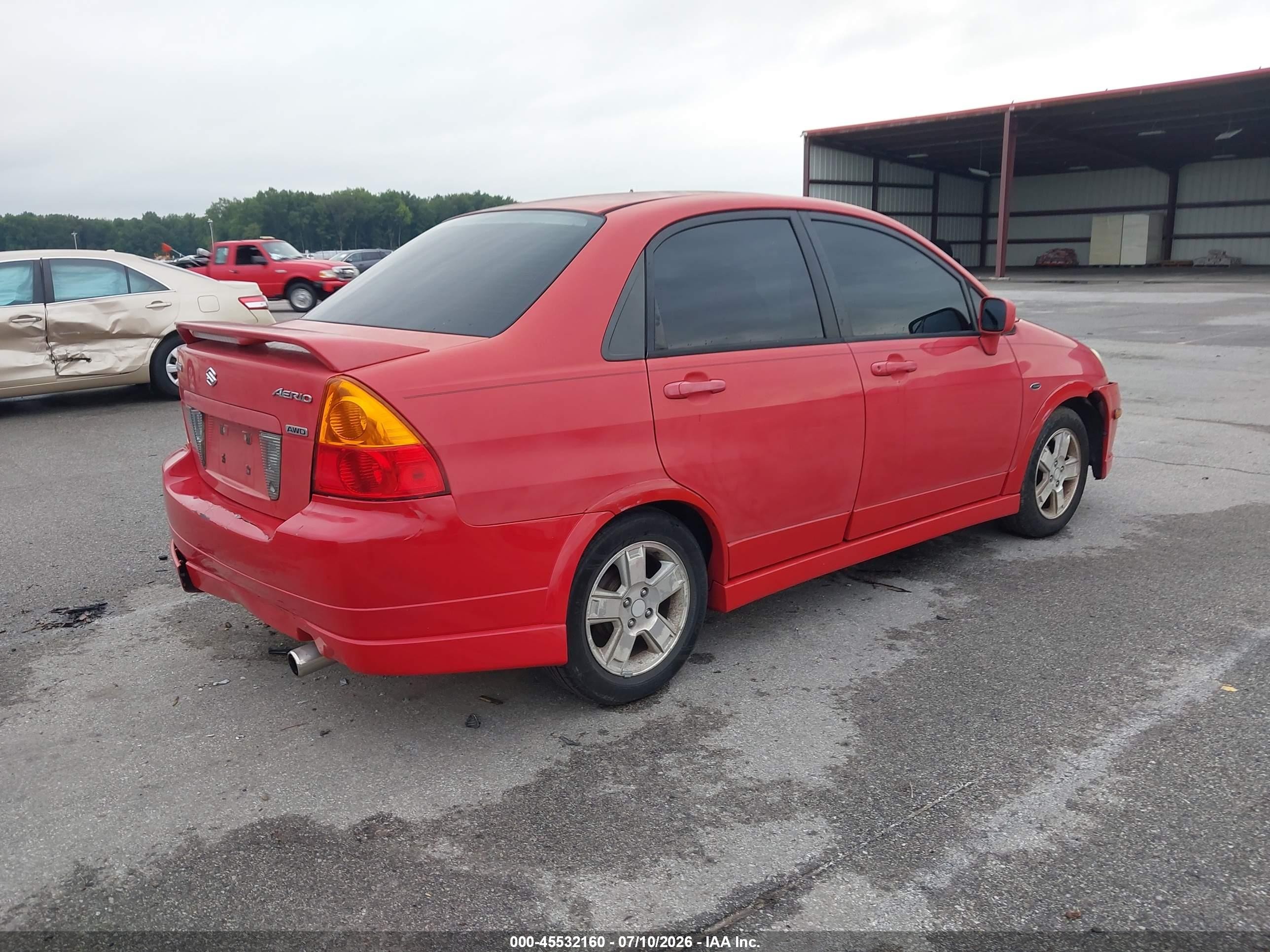 2003 Suzuki Aerio Gs Red vin: JS2RB41S535150305