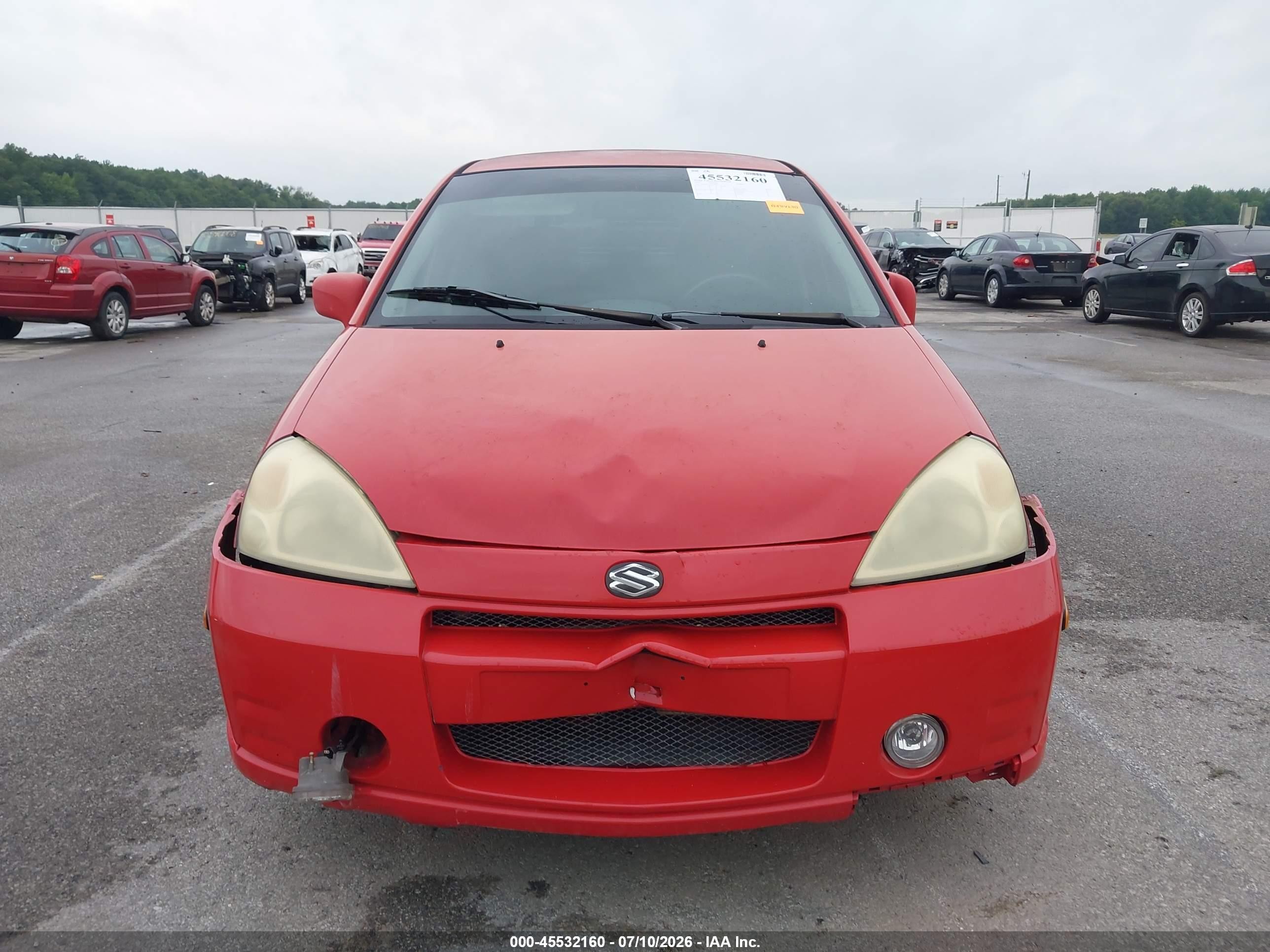 2003 Suzuki Aerio Gs Red vin: JS2RB41S535150305