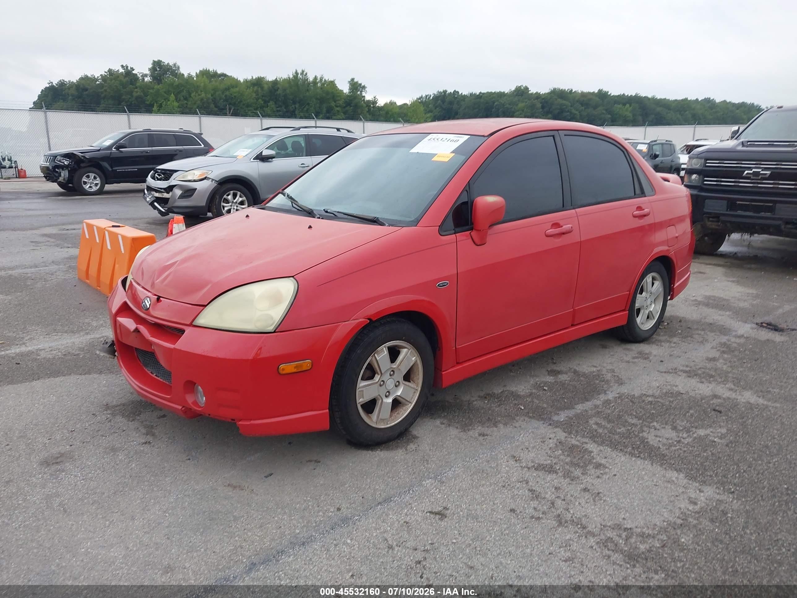 2003 Suzuki Aerio Gs Red vin: JS2RB41S535150305