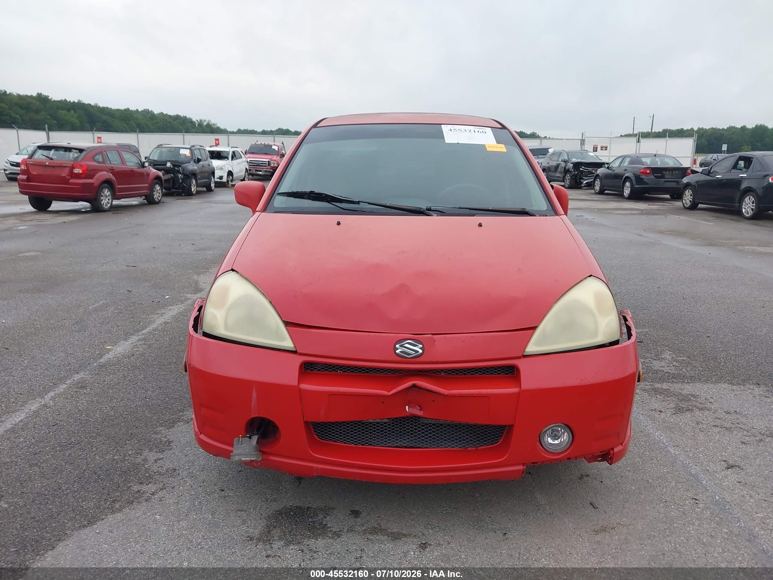 2003 Suzuki Aerio Gs Red vin: JS2RB41S535150305