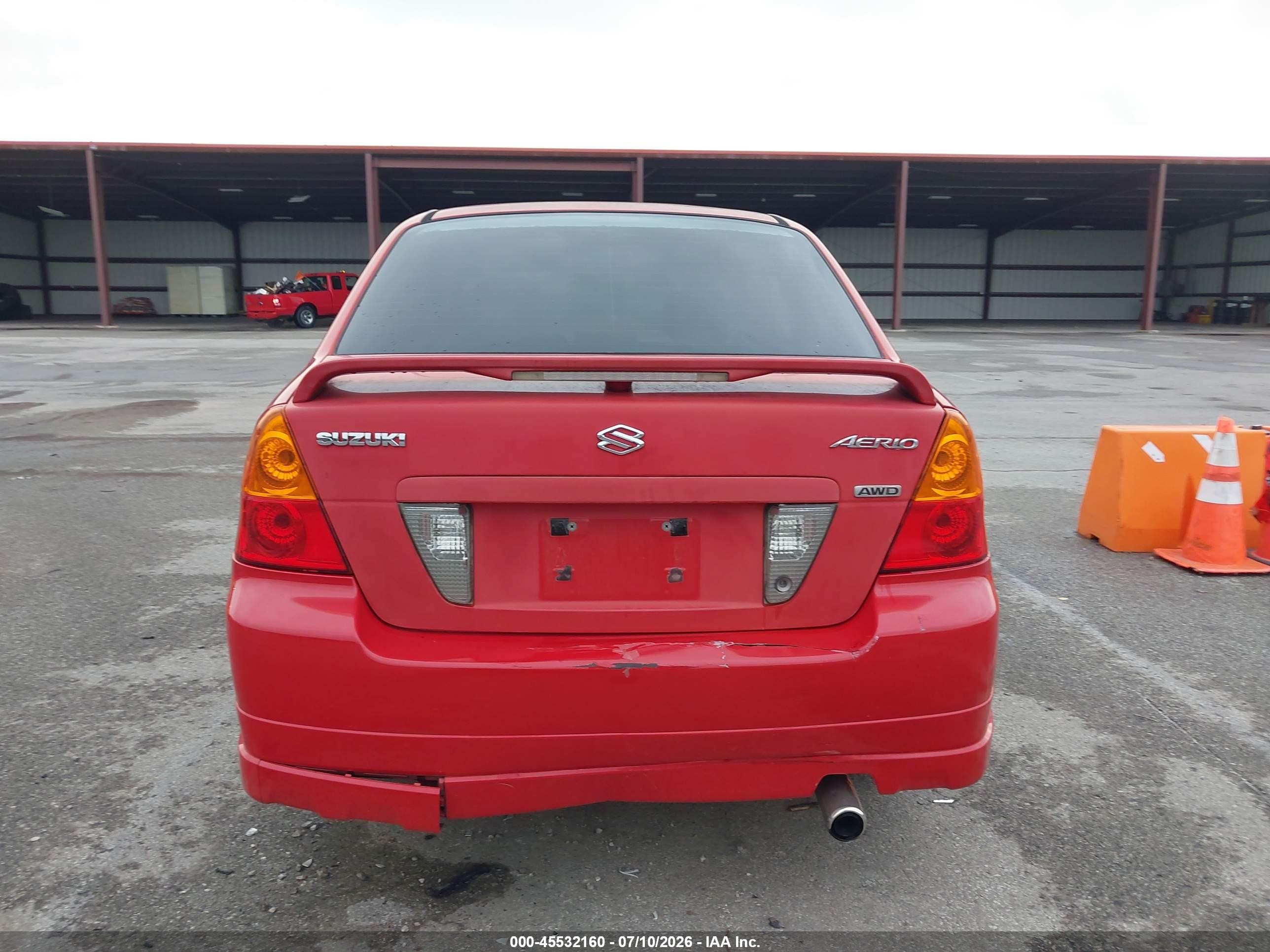 2003 Suzuki Aerio Gs Red vin: JS2RB41S535150305