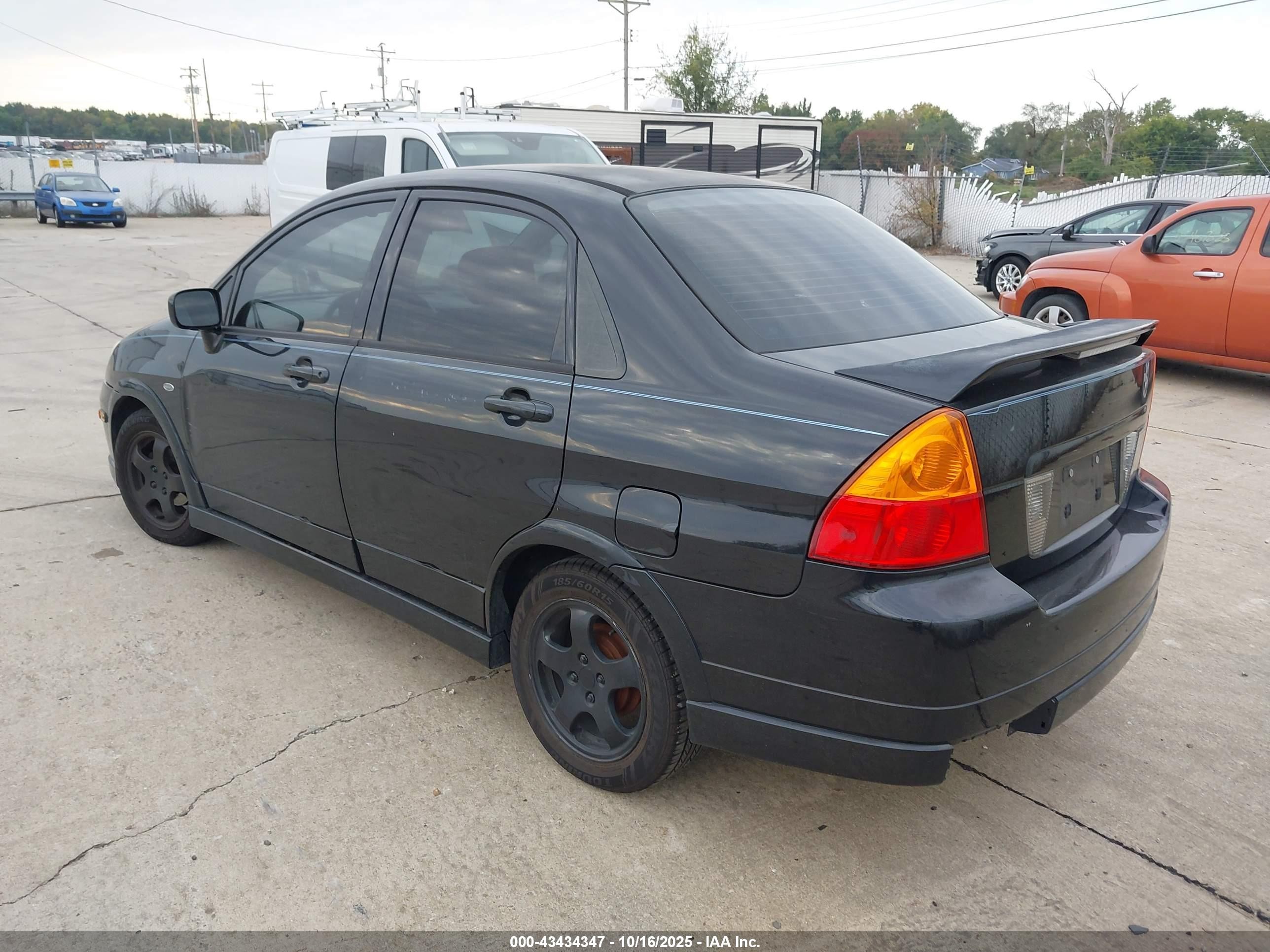 2004 Suzuki Aerio Lx/s Black vin: JS2RB61S145200355