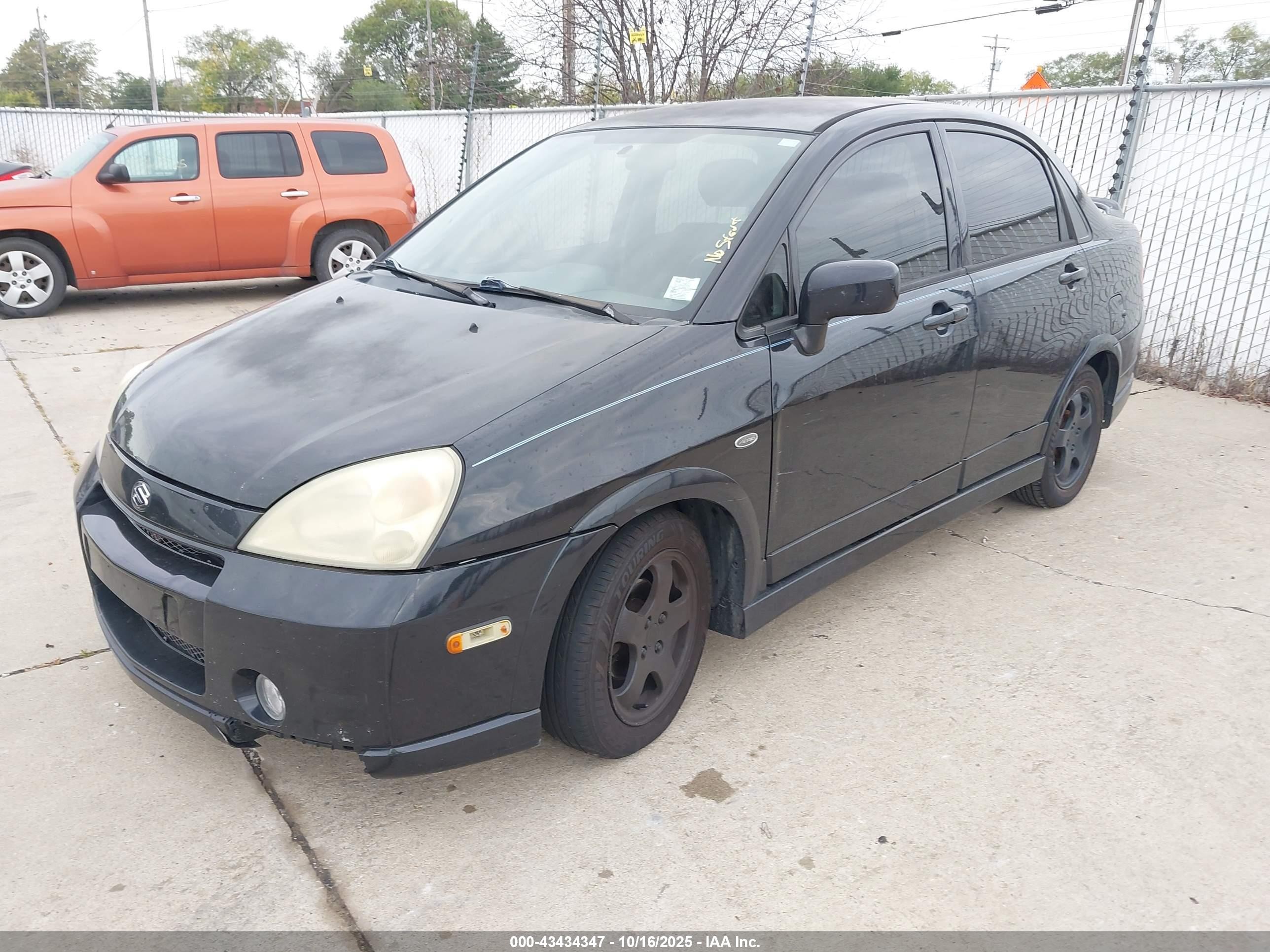2004 Suzuki Aerio Lx/s Black vin: JS2RB61S145200355
