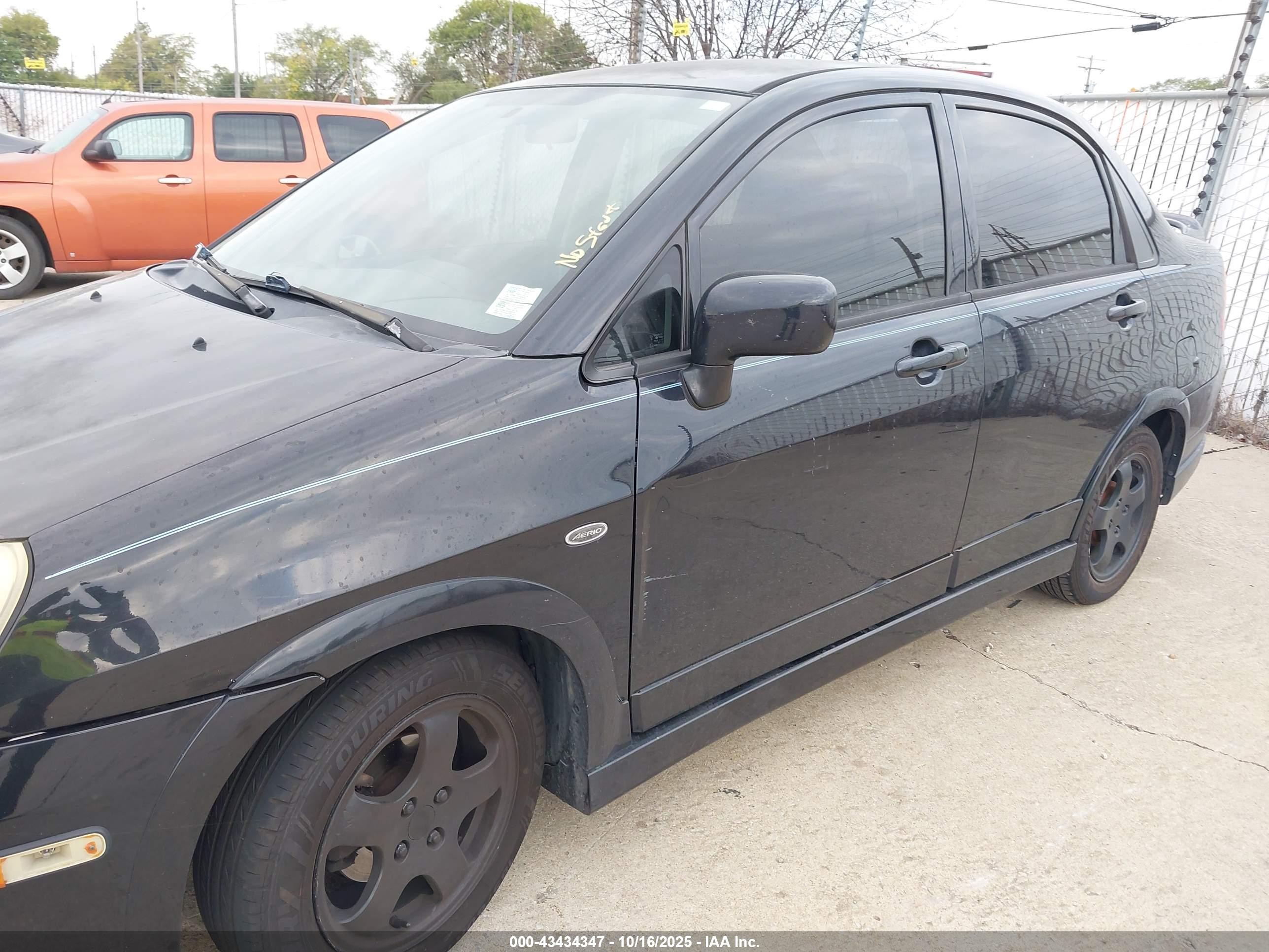 2004 Suzuki Aerio Lx/s Black vin: JS2RB61S145200355