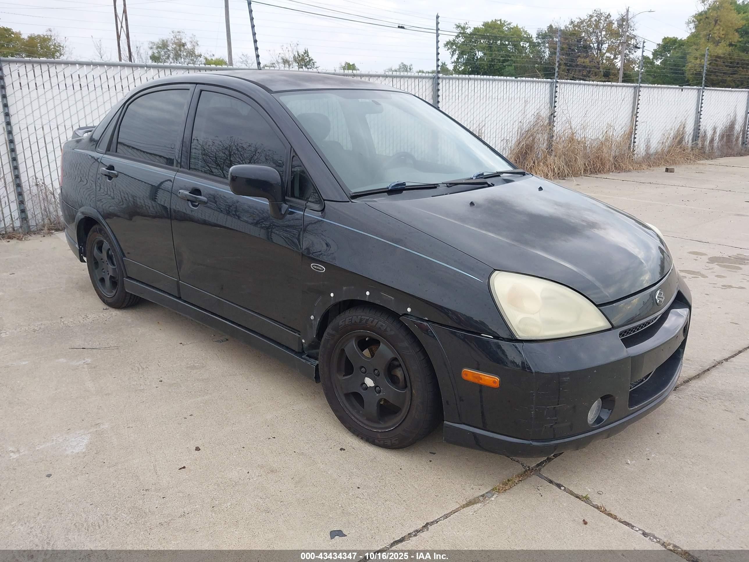 2004 Suzuki Aerio Lx/s Black vin: JS2RB61S145200355