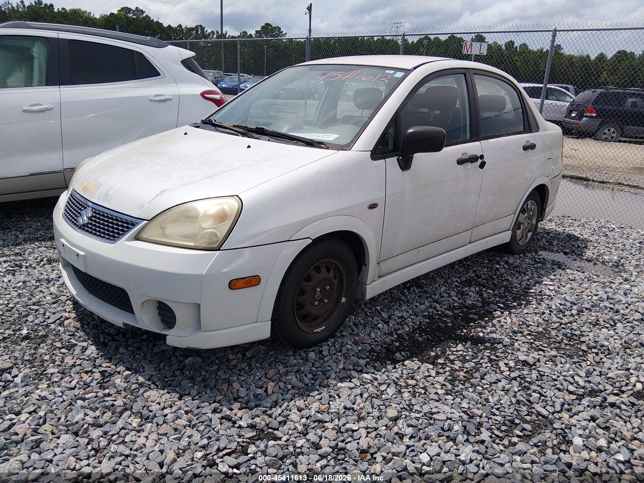 2006 Suzuki Aerio Premium White vin: JS2RB62SX65300049