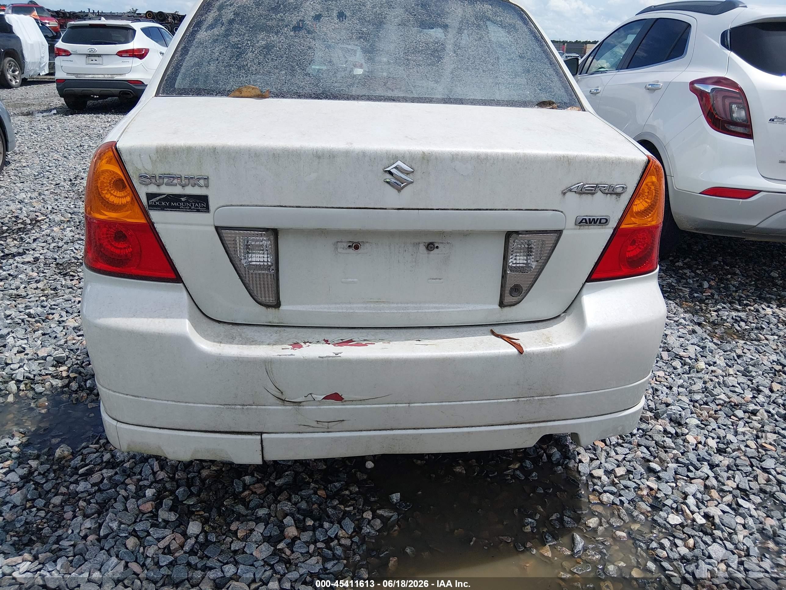 2006 Suzuki Aerio Premium White vin: JS2RB62SX65300049