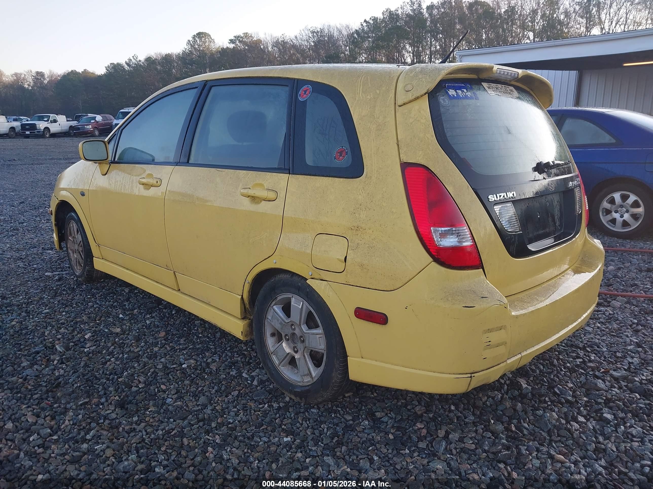 2003 Suzuki Aerio Sx   Yellow vin: JS2RC41H135209805
