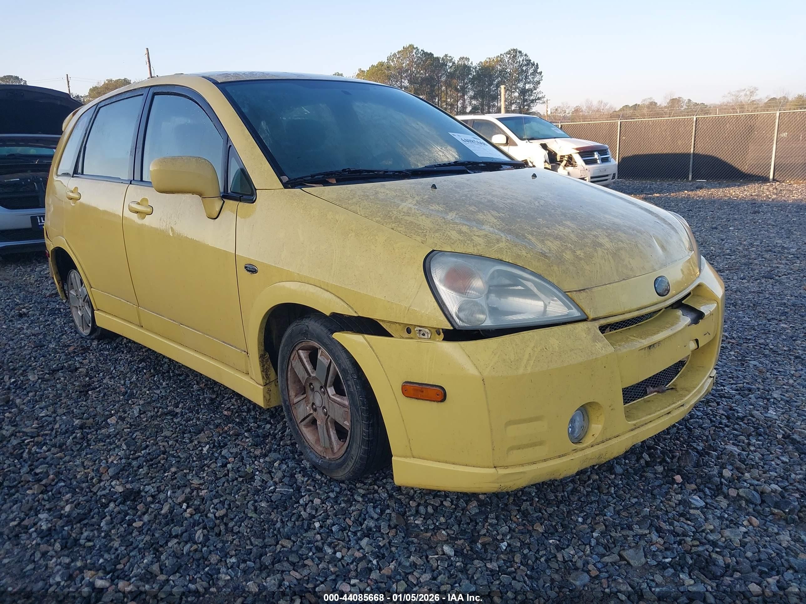 2003 Suzuki Aerio Sx   Yellow vin: JS2RC41H135209805