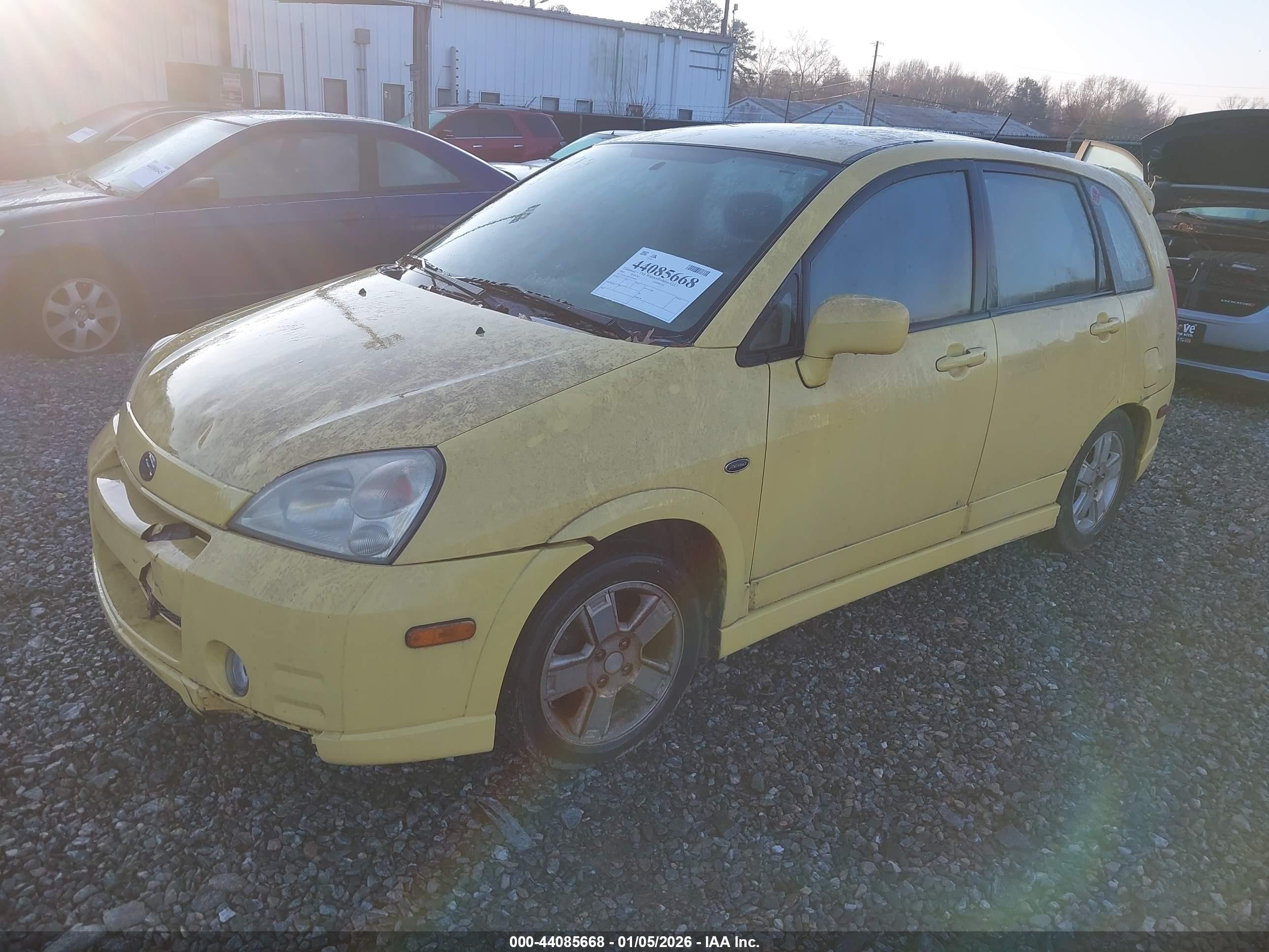 2003 Suzuki Aerio Sx   Yellow vin: JS2RC41H135209805