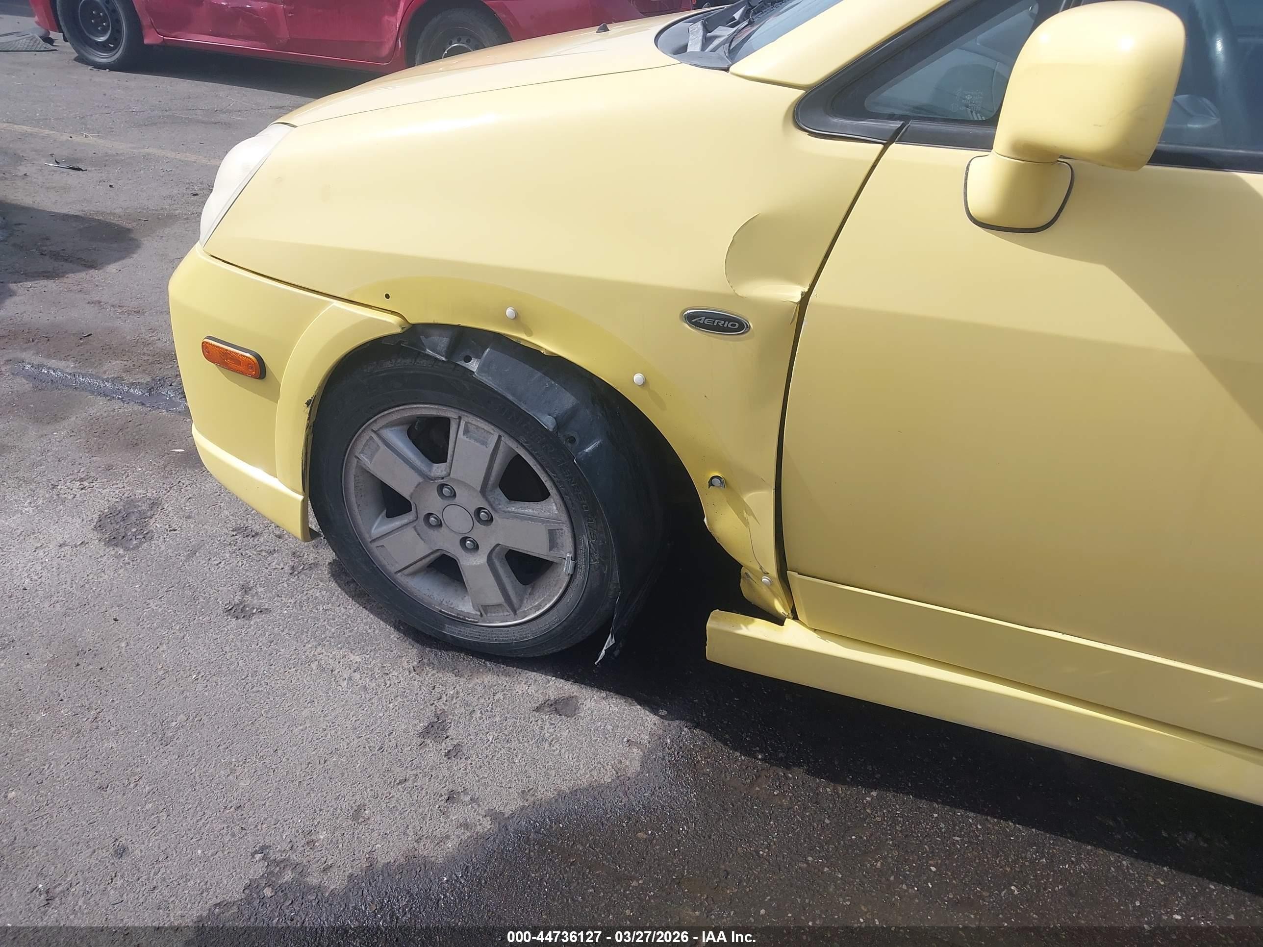 2003 Suzuki Aerio Sx Yellow vin: JS2RC41H535206308