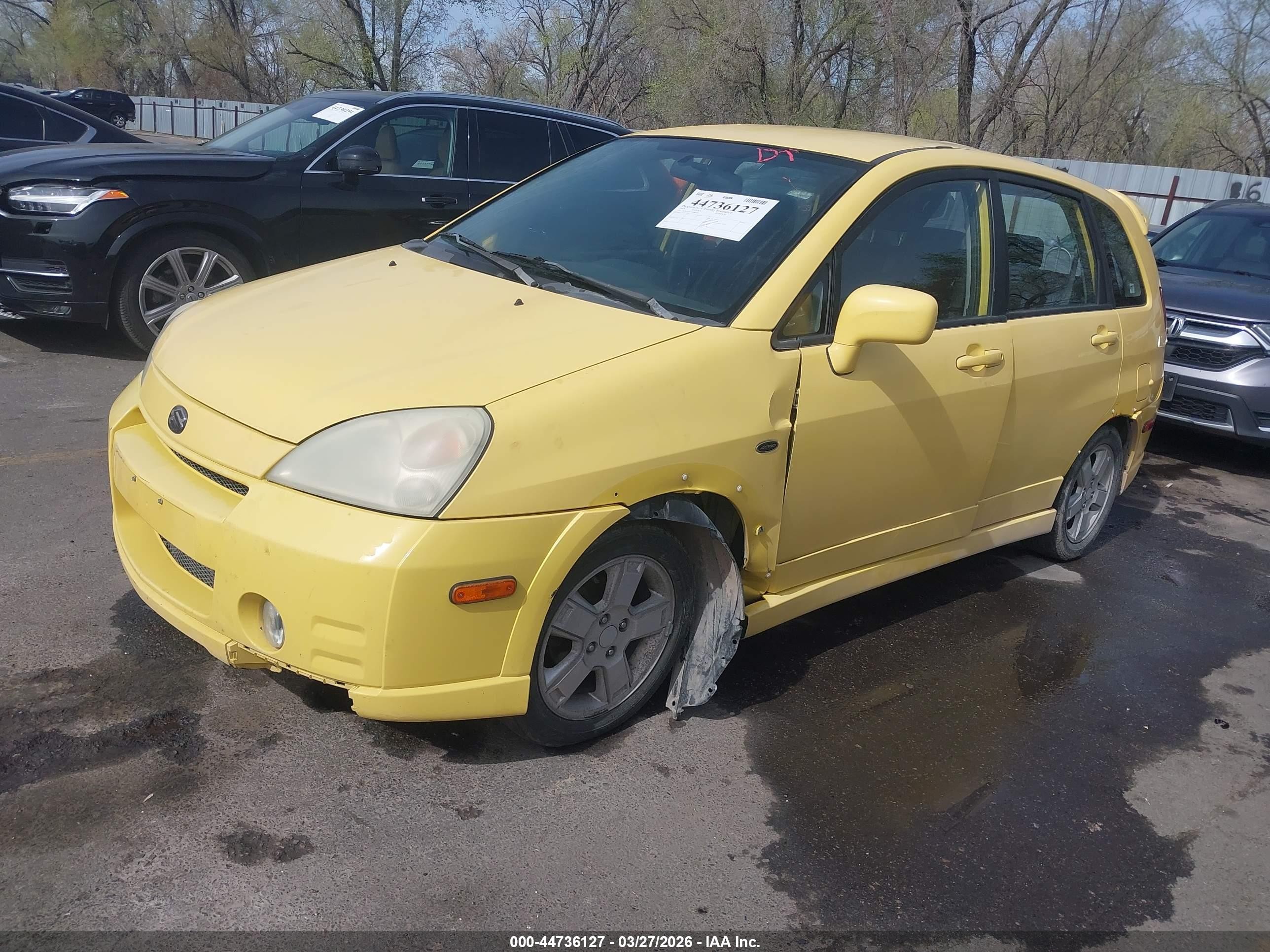 2003 Suzuki Aerio Sx Yellow vin: JS2RC41H535206308