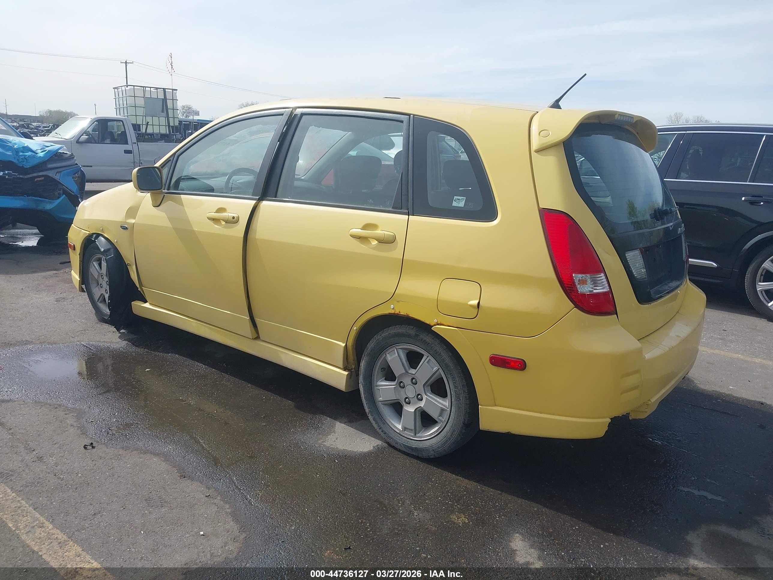 2003 Suzuki Aerio Sx Yellow vin: JS2RC41H535206308