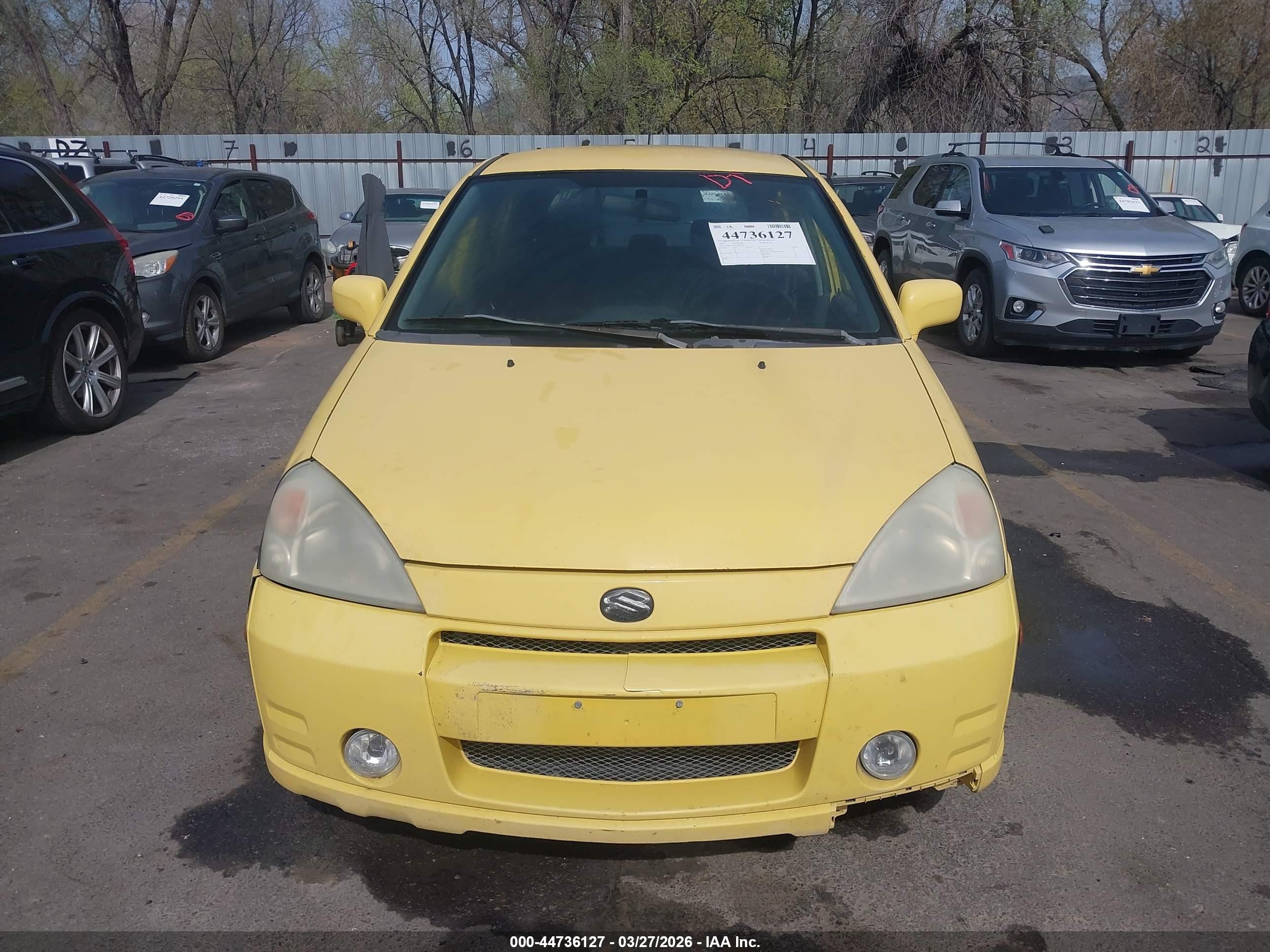 2003 Suzuki Aerio Sx Yellow vin: JS2RC41H535206308