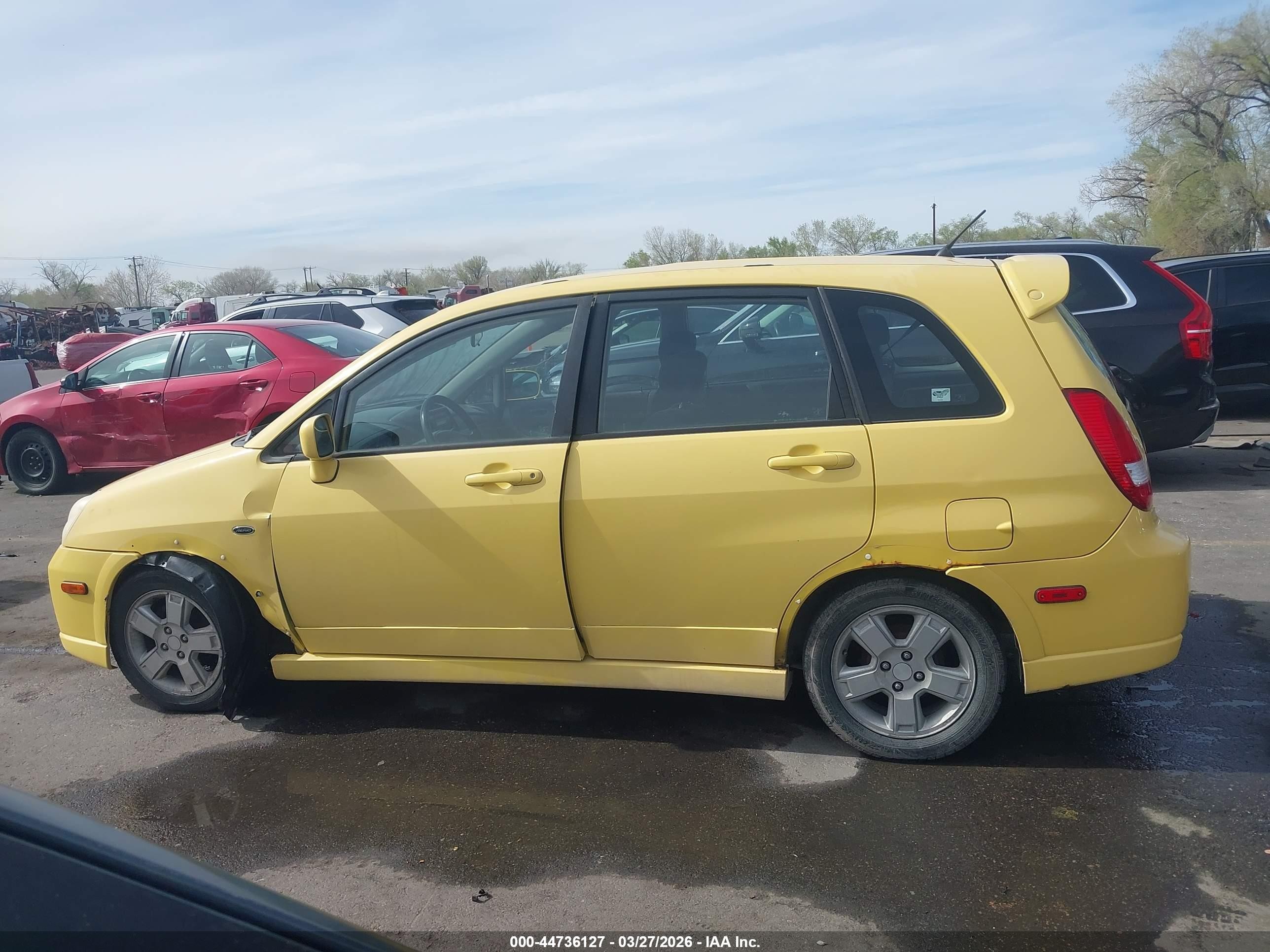 2003 Suzuki Aerio Sx Yellow vin: JS2RC41H535206308