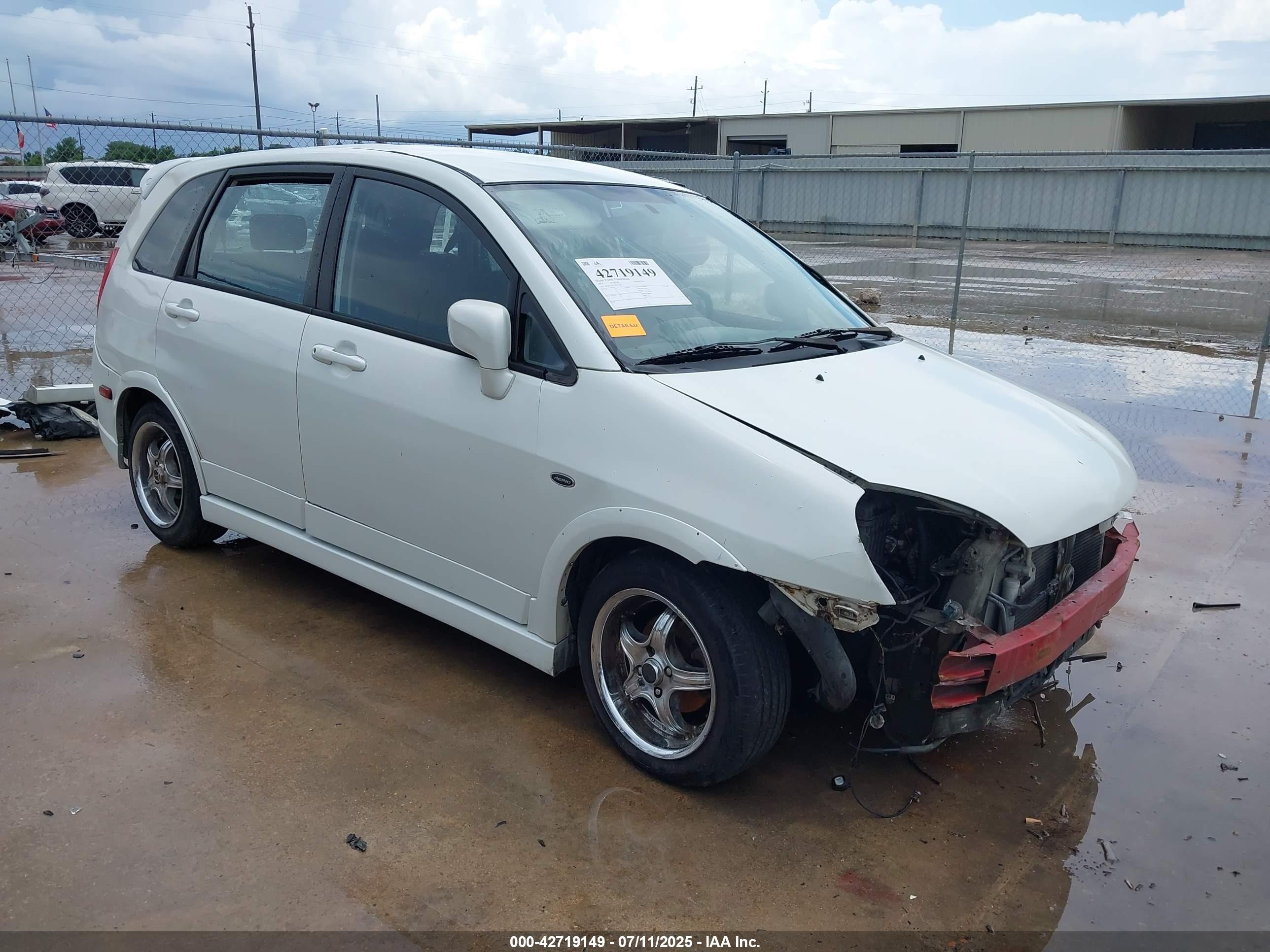 2003 Suzuki Aerio Sx   White vin: JS2RC41H535212769