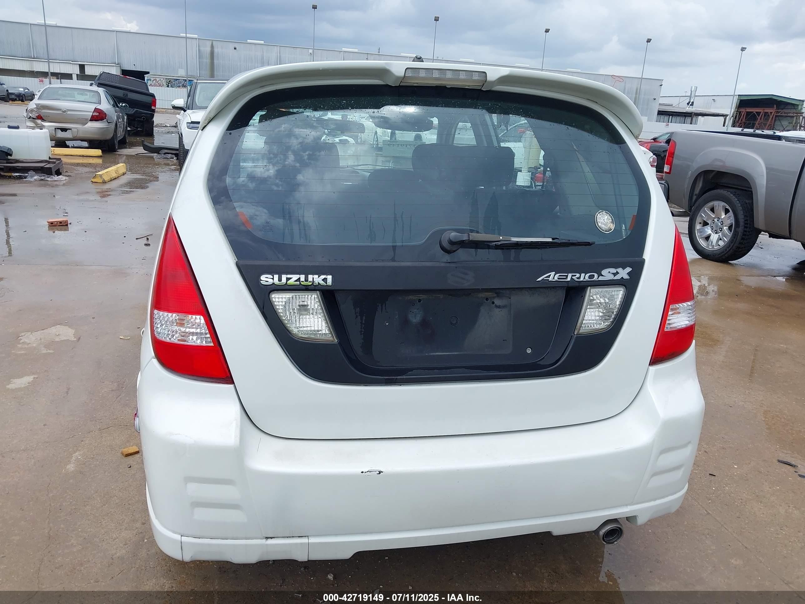 2003 Suzuki Aerio Sx   White vin: JS2RC41H535212769