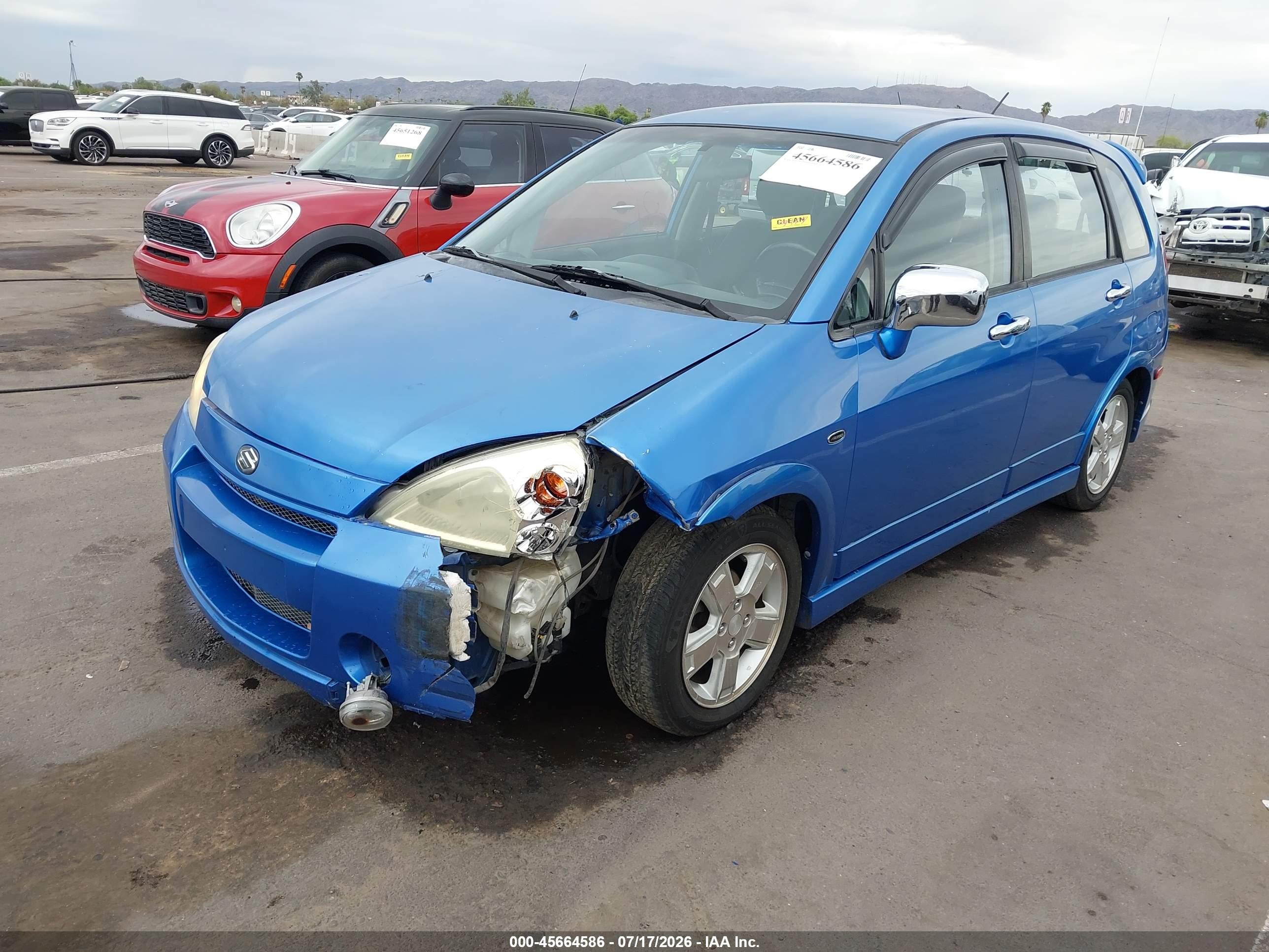 2003 Suzuki Aerio Sx   Blue vin: JS2RC41H835211258