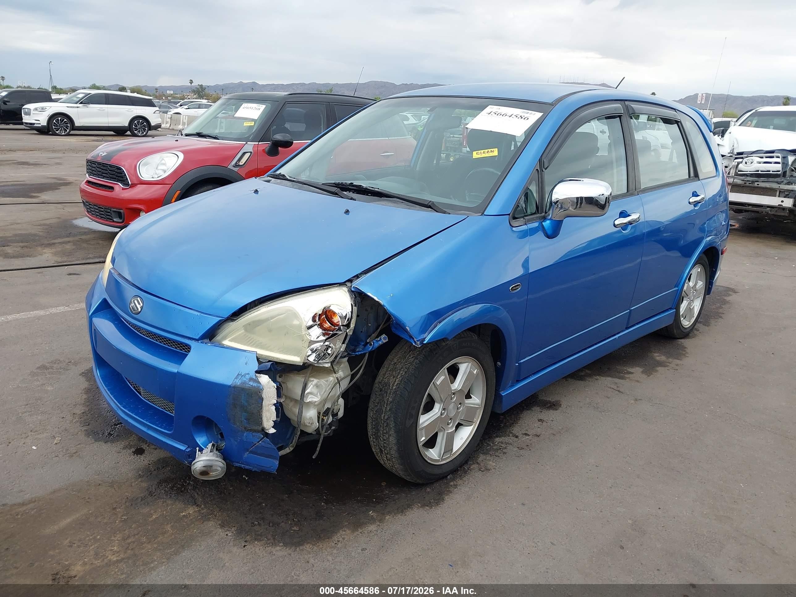 2003 Suzuki Aerio Sx   Blue vin: JS2RC41H835211258
