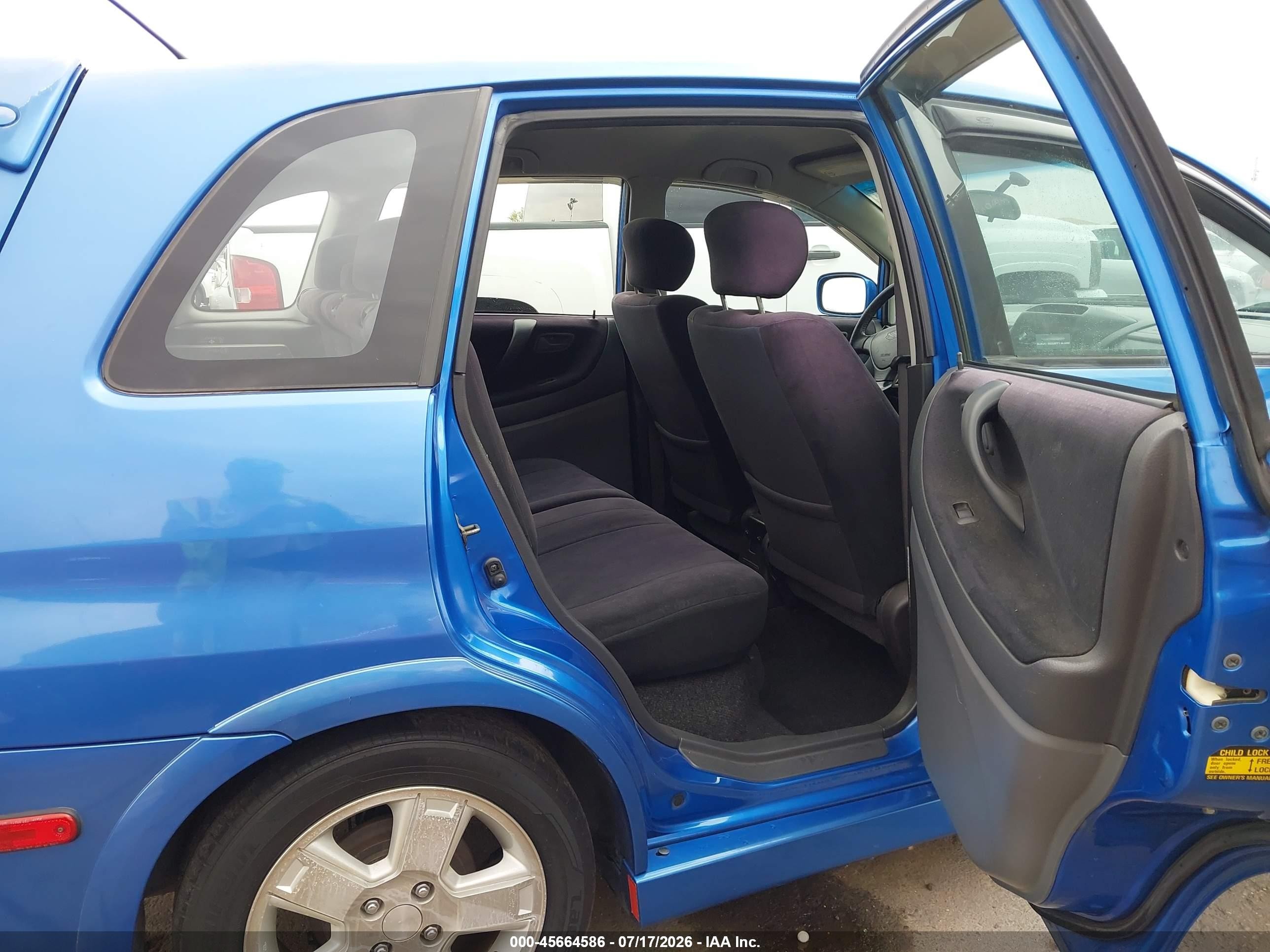 2003 Suzuki Aerio Sx   Blue vin: JS2RC41H835211258