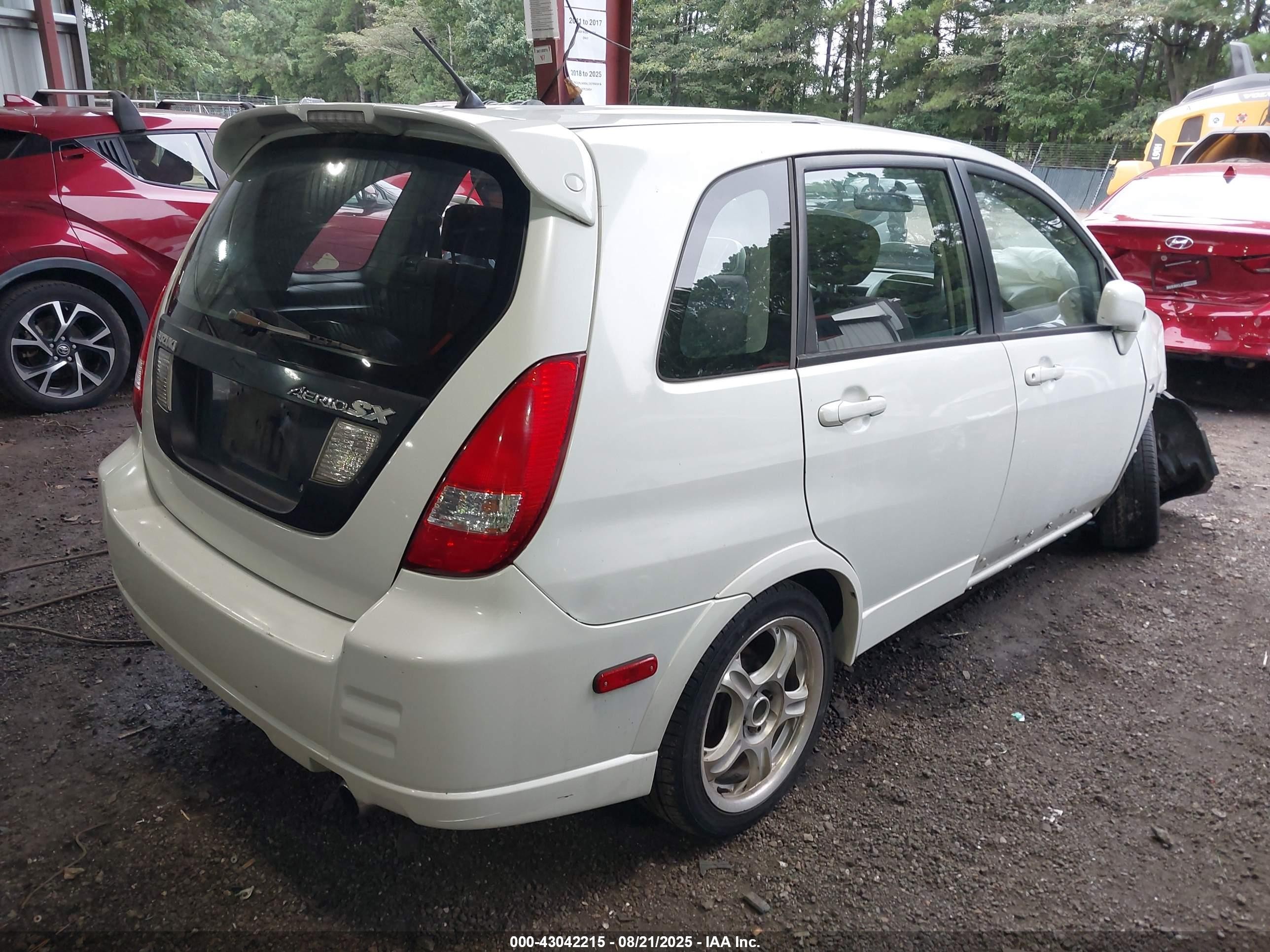 2003 Suzuki Aerio Sx   White vin: JS2RC41H935212287