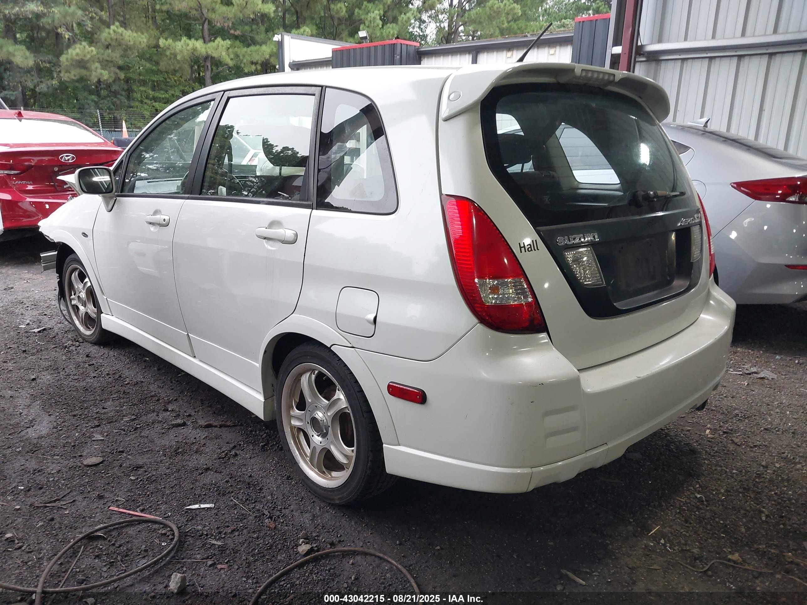2003 Suzuki Aerio Sx   White vin: JS2RC41H935212287