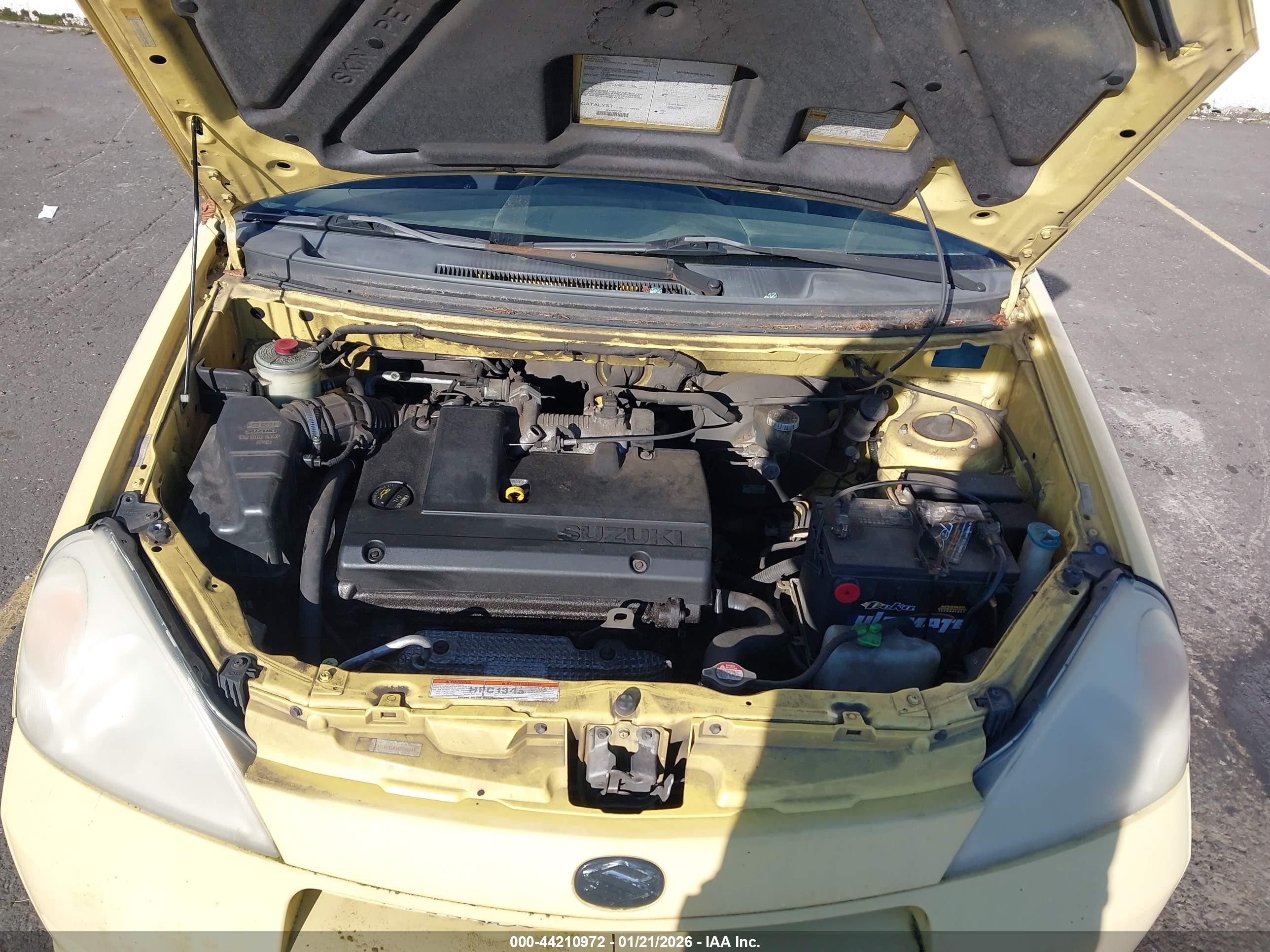 2003 Suzuki Aerio Sx   Yellow vin: JS2RC41HX35203128