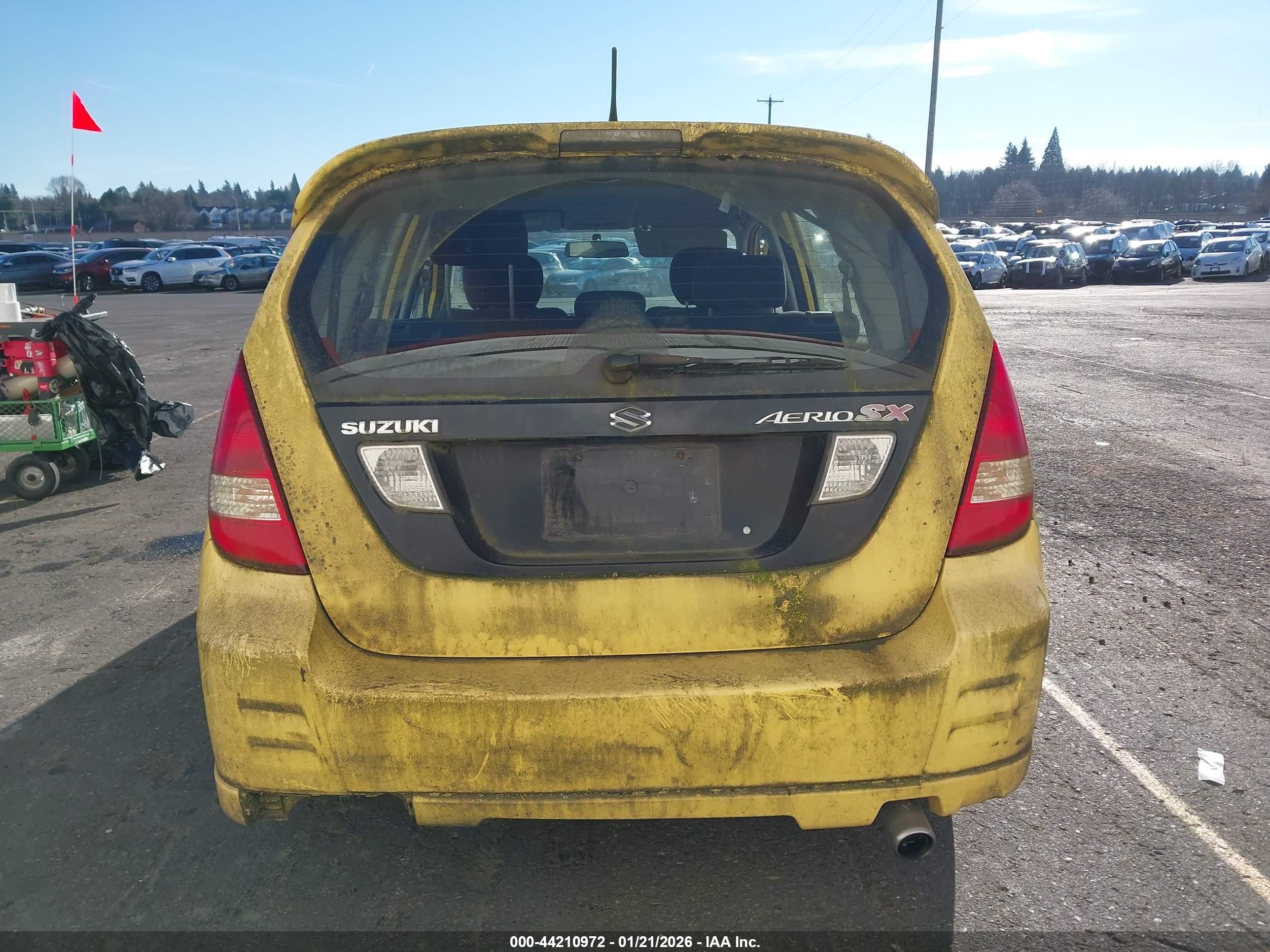2003 Suzuki Aerio Sx   Yellow vin: JS2RC41HX35203128